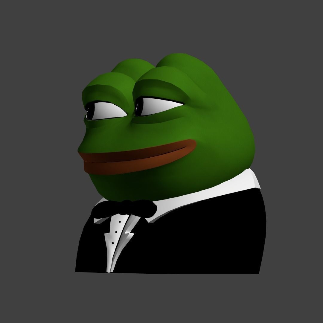 Tuxedo Pepe Low-poly 3D model_31