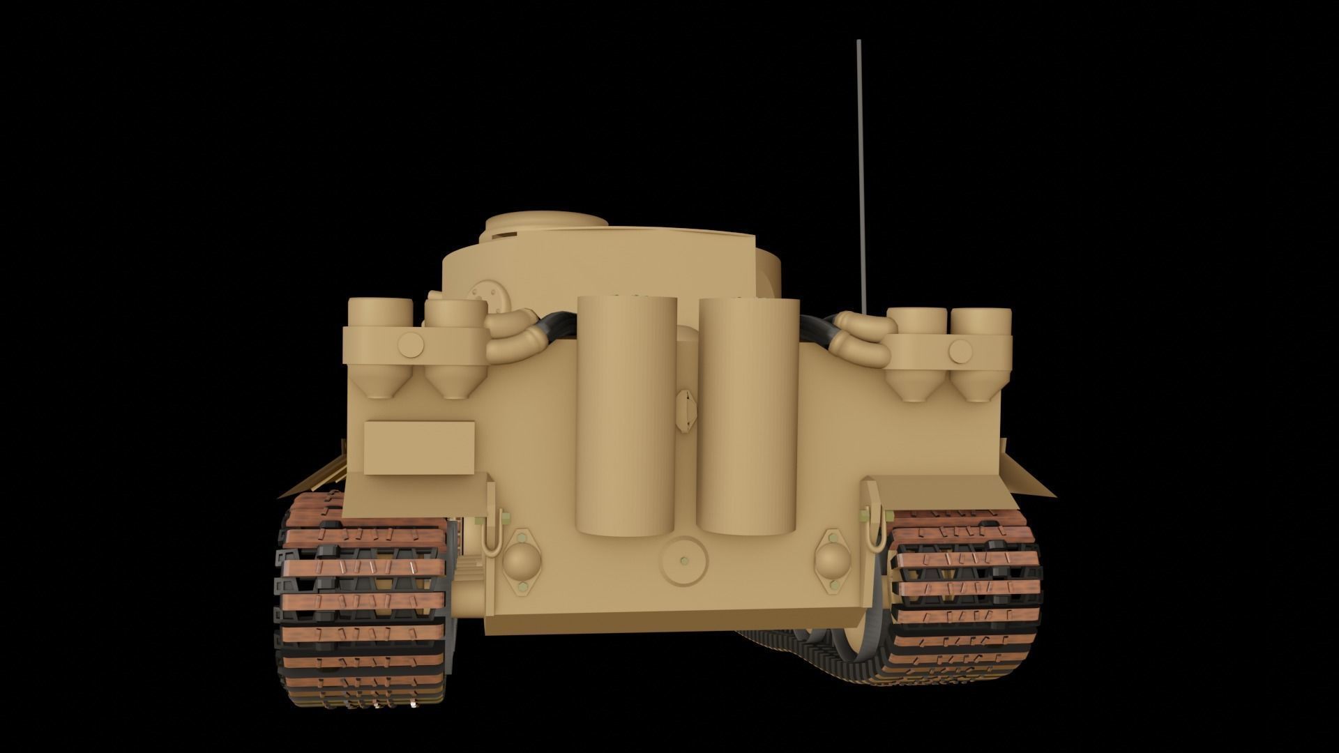 Tiger I tank Free 3D model_3