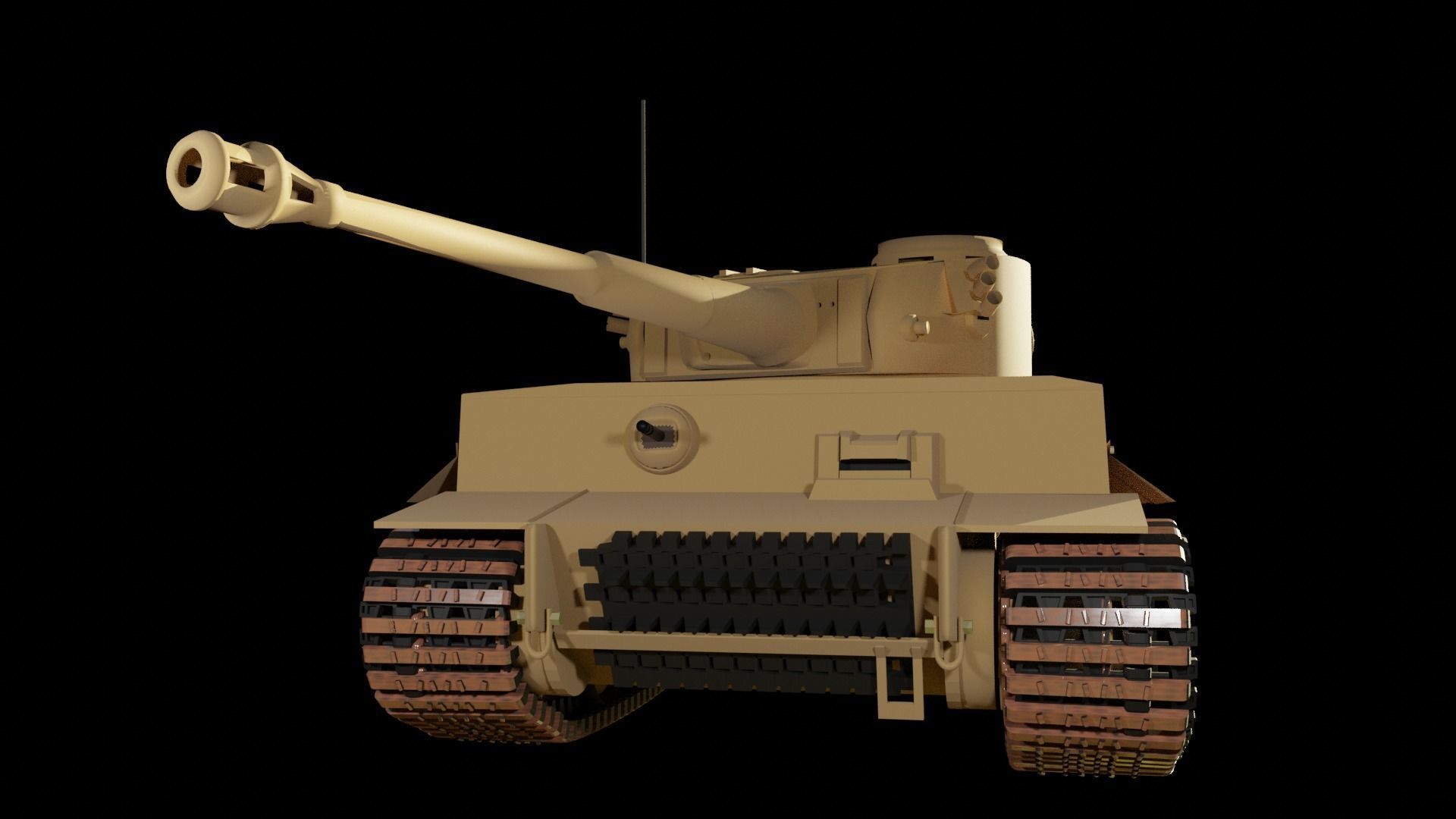 Tiger I tank Free 3D model_4