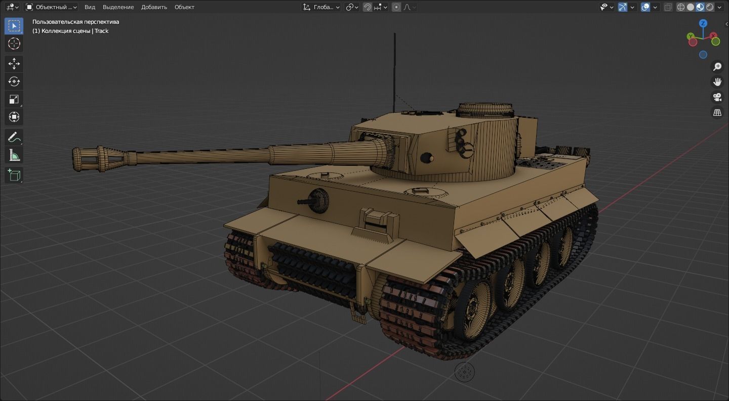 Tiger I tank Free 3D model_6