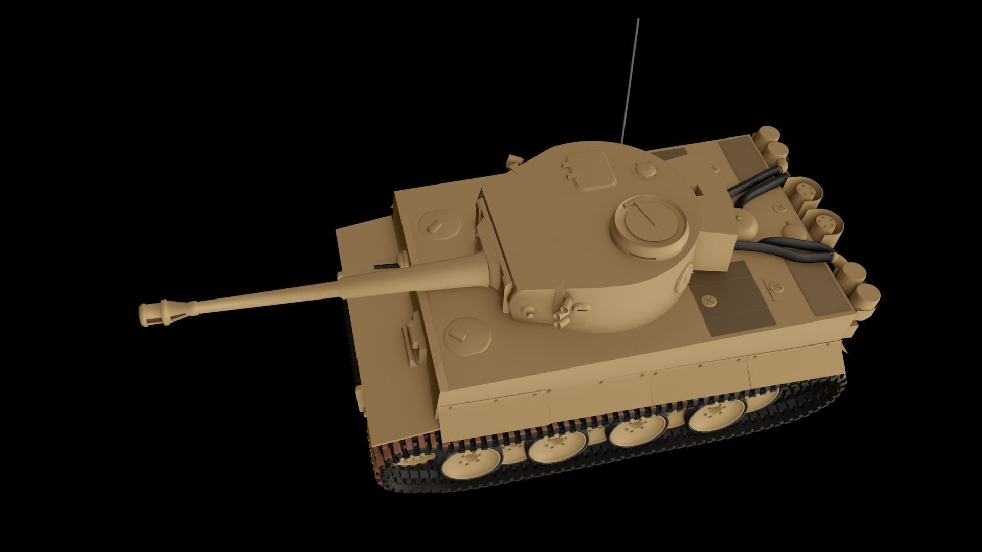 Tiger I tank Free 3D model_1