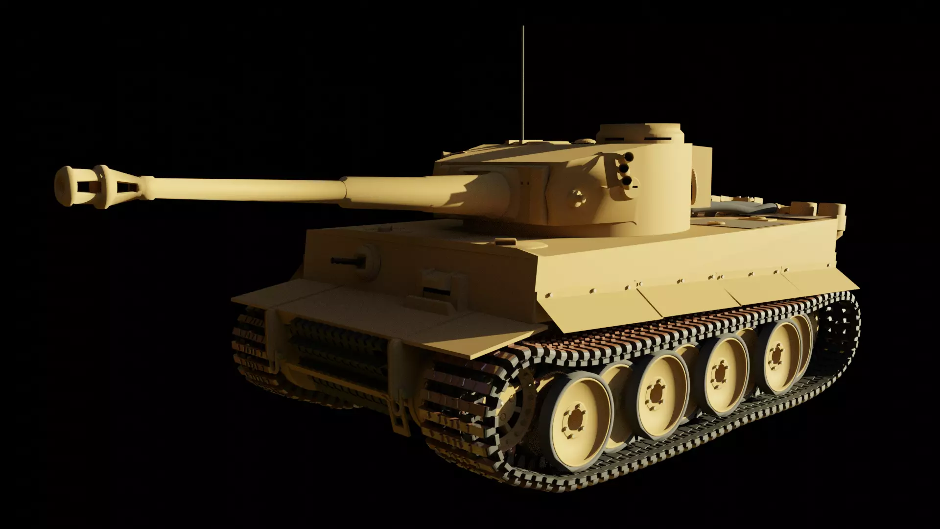 Tiger I tank Free 3D model_0