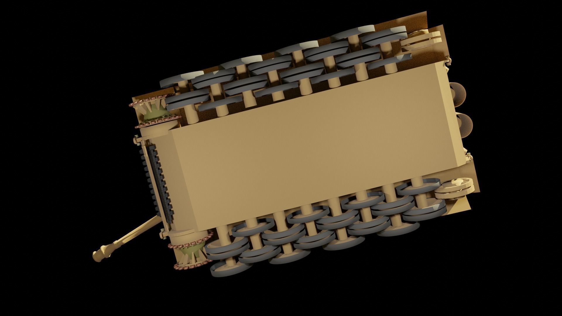 Tiger I tank Free 3D model_5