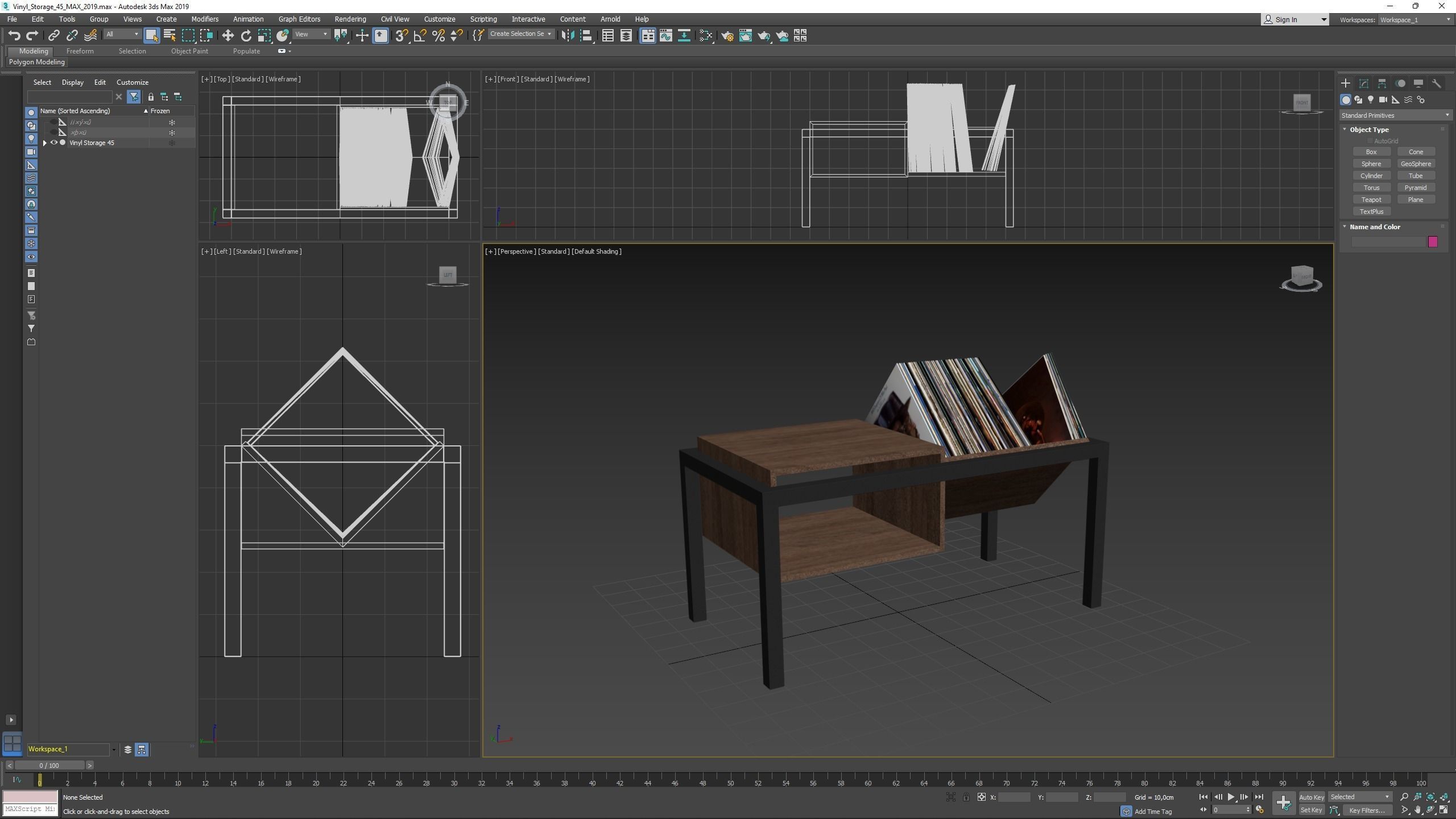 Vinyl Storage No45 3D model_12