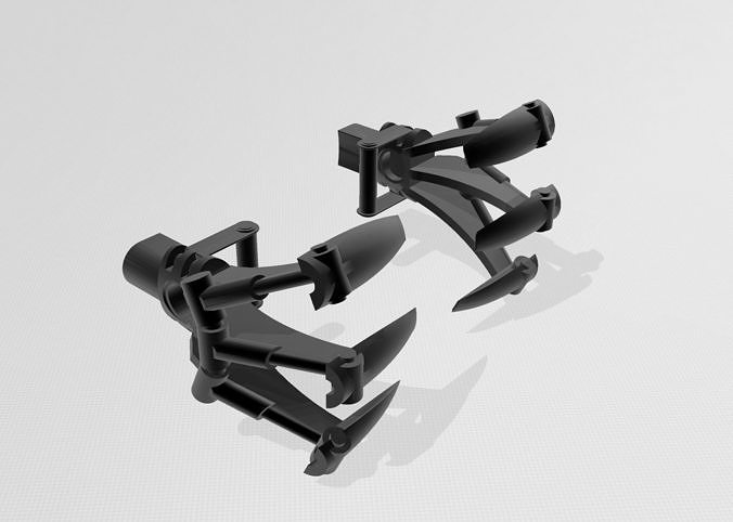 Bionicle Inspired Earth Claws 3D Printable Model 3D print model