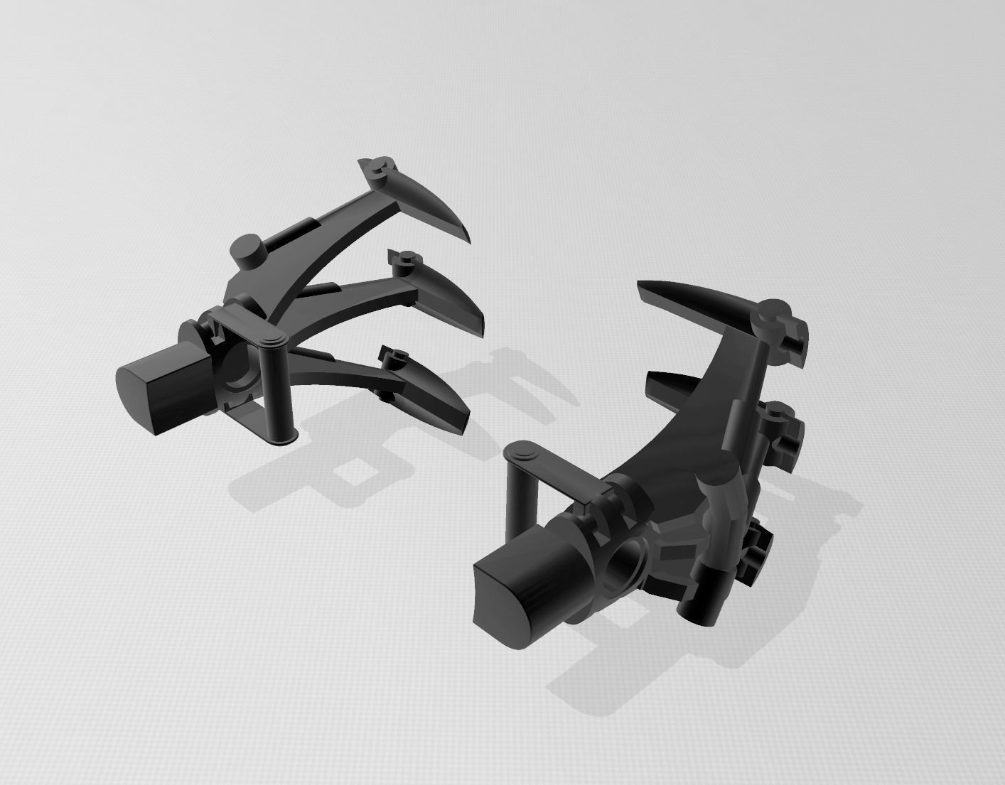 Bionicle Inspired Earth Claws 3D Printable Model 3D print model_1