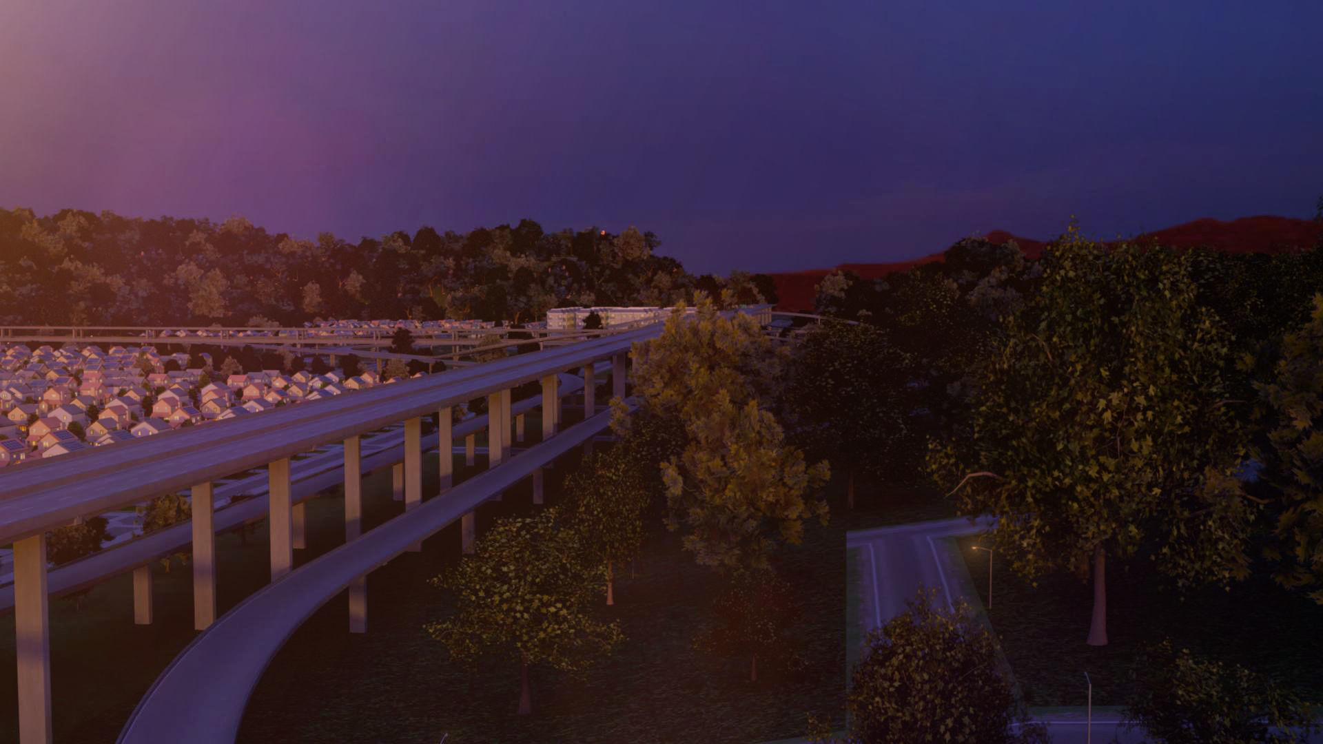 Freeway01 Suburbs 3D model_6