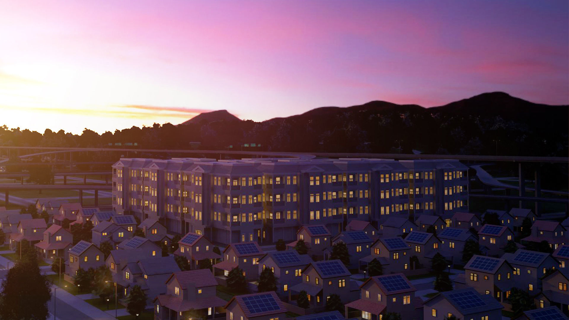 Freeway01 Suburbs 3D model_4