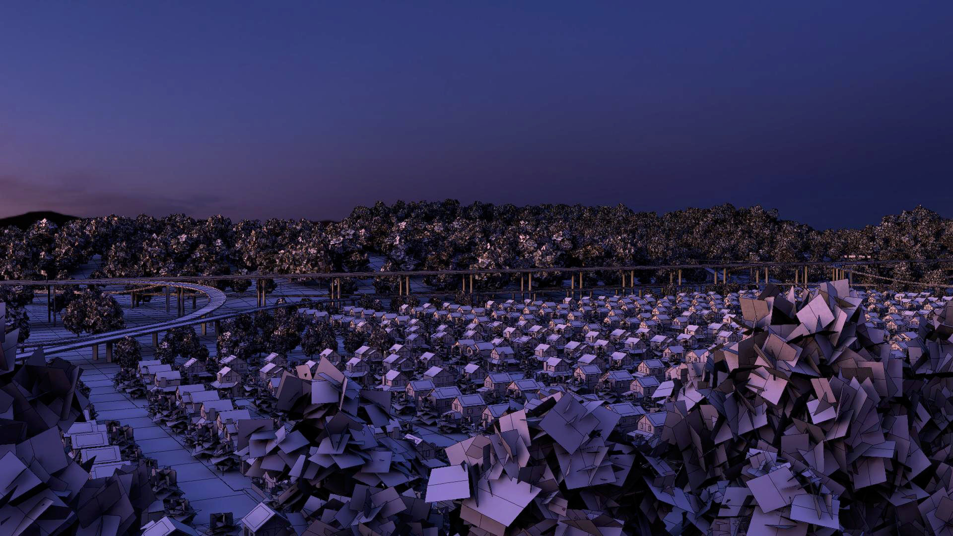 Freeway01 Suburbs 3D model_19