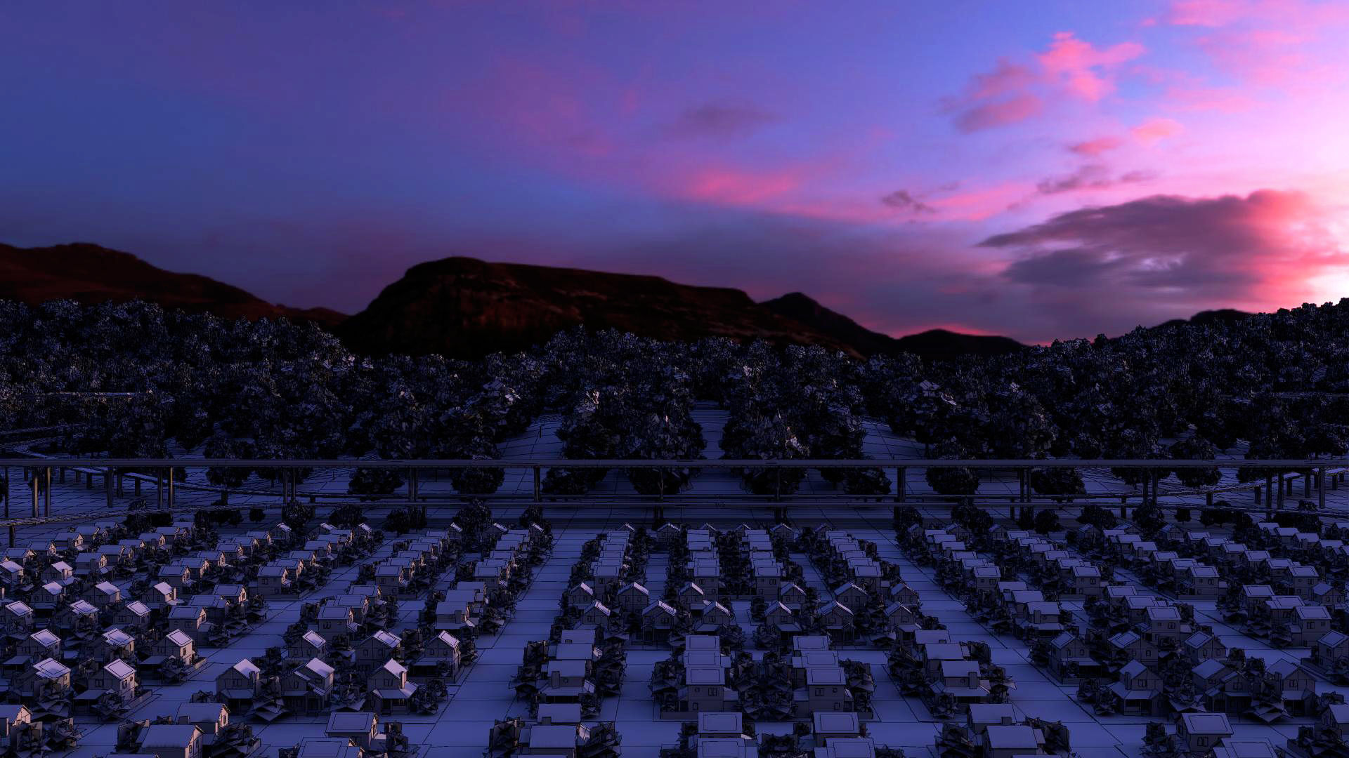 Freeway01 Suburbs 3D model_22