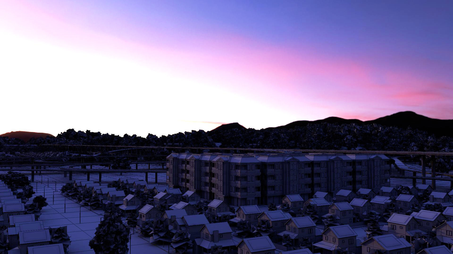 Freeway01 Suburbs 3D model_20