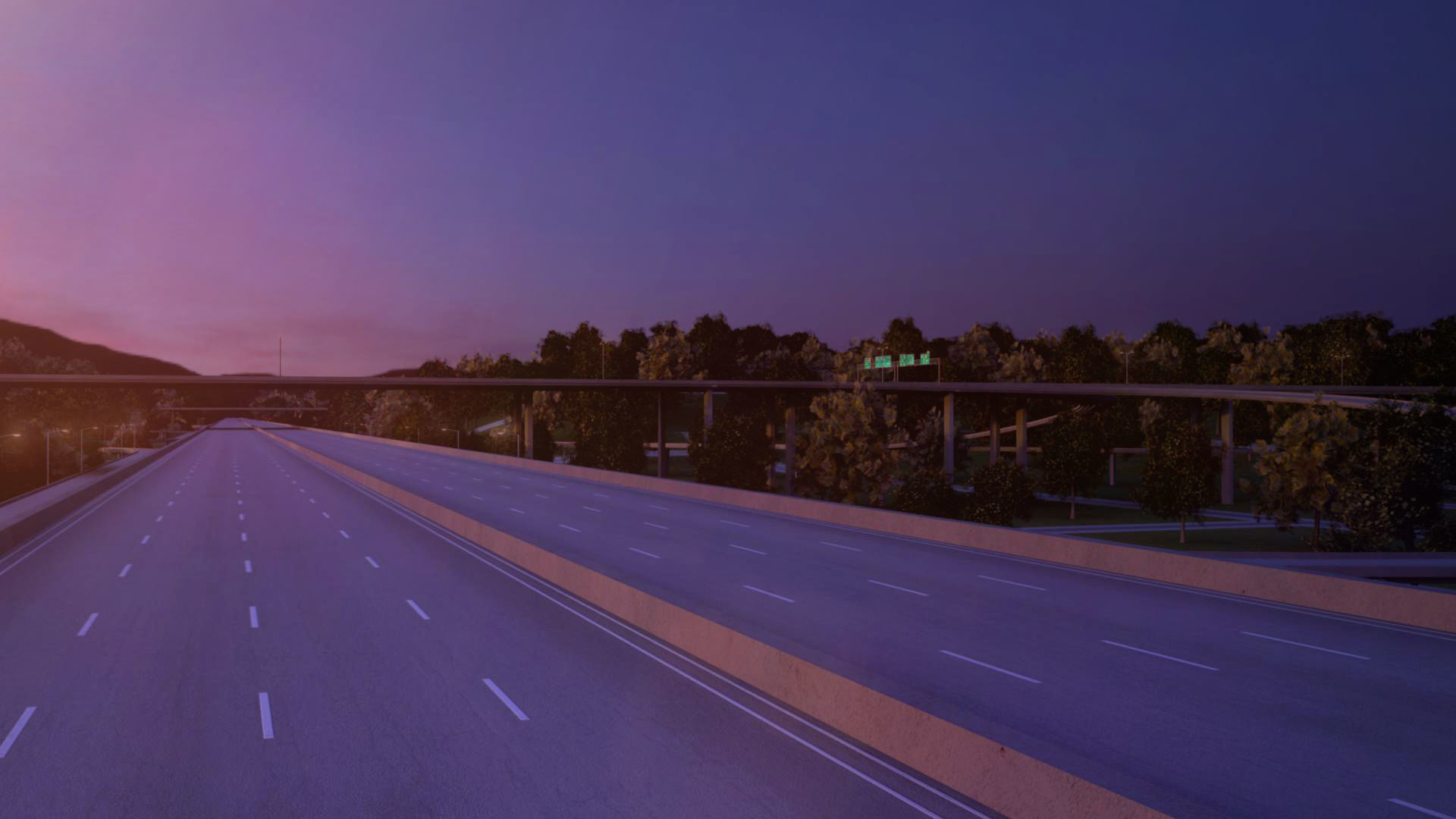 Freeway01 Suburbs 3D model_14