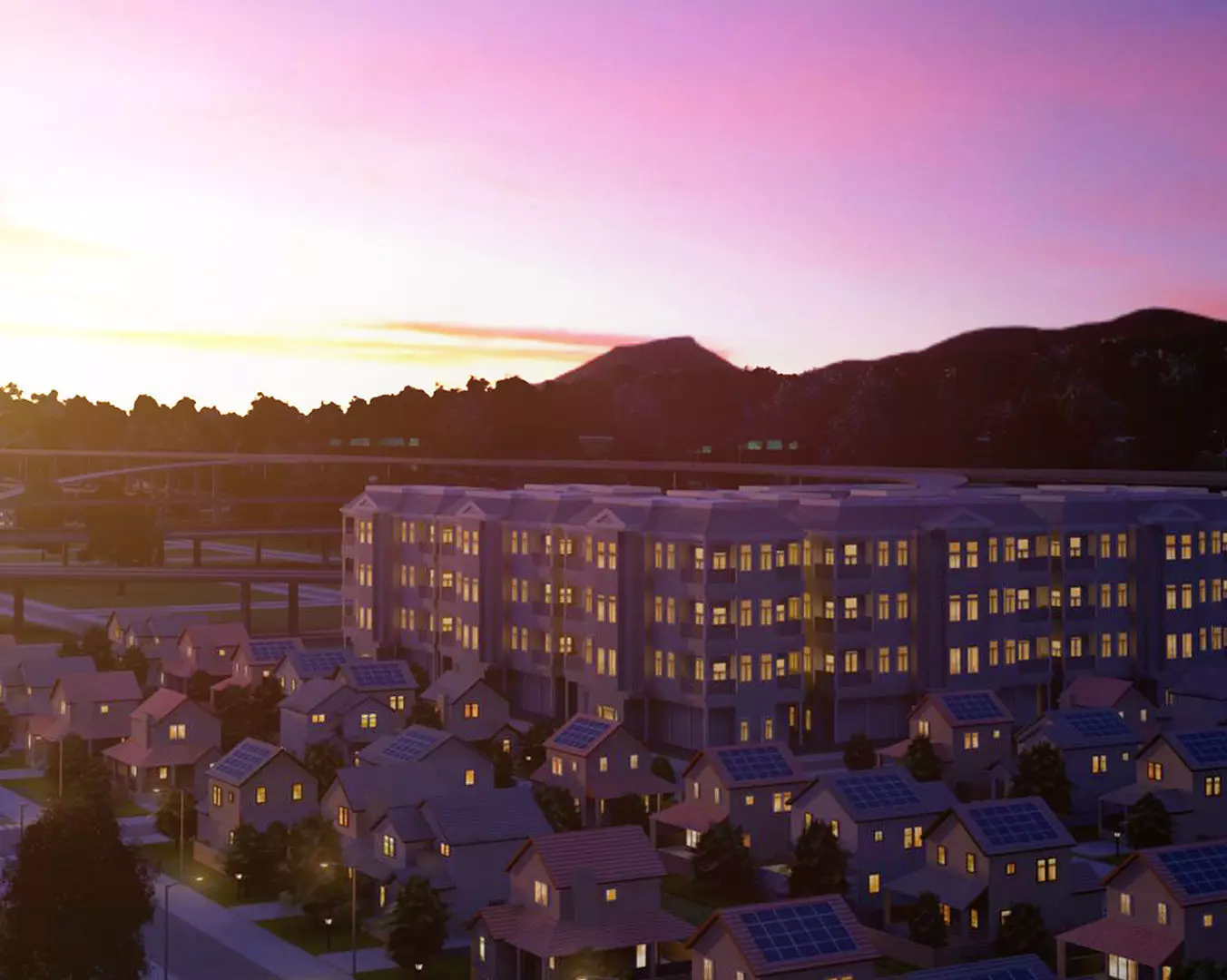 Freeway01 Suburbs 3D model_0