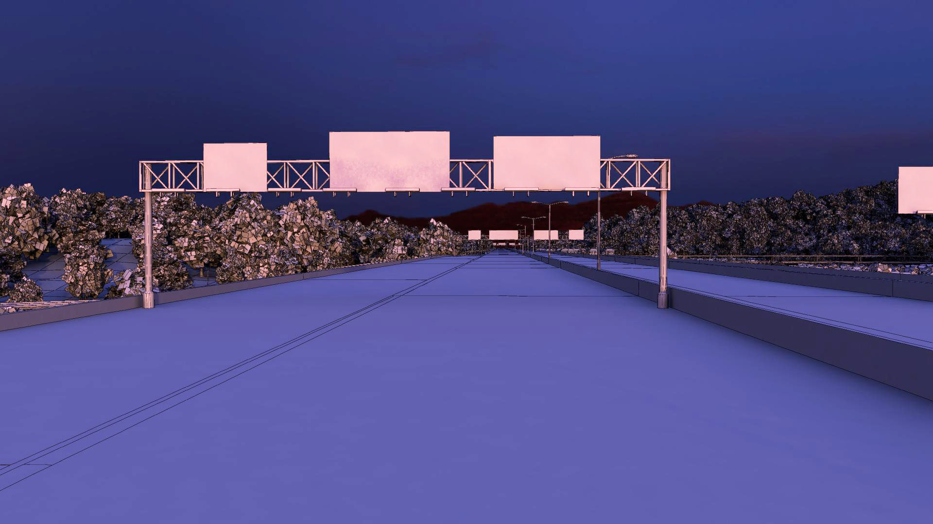 Freeway01 Suburbs 3D model_23