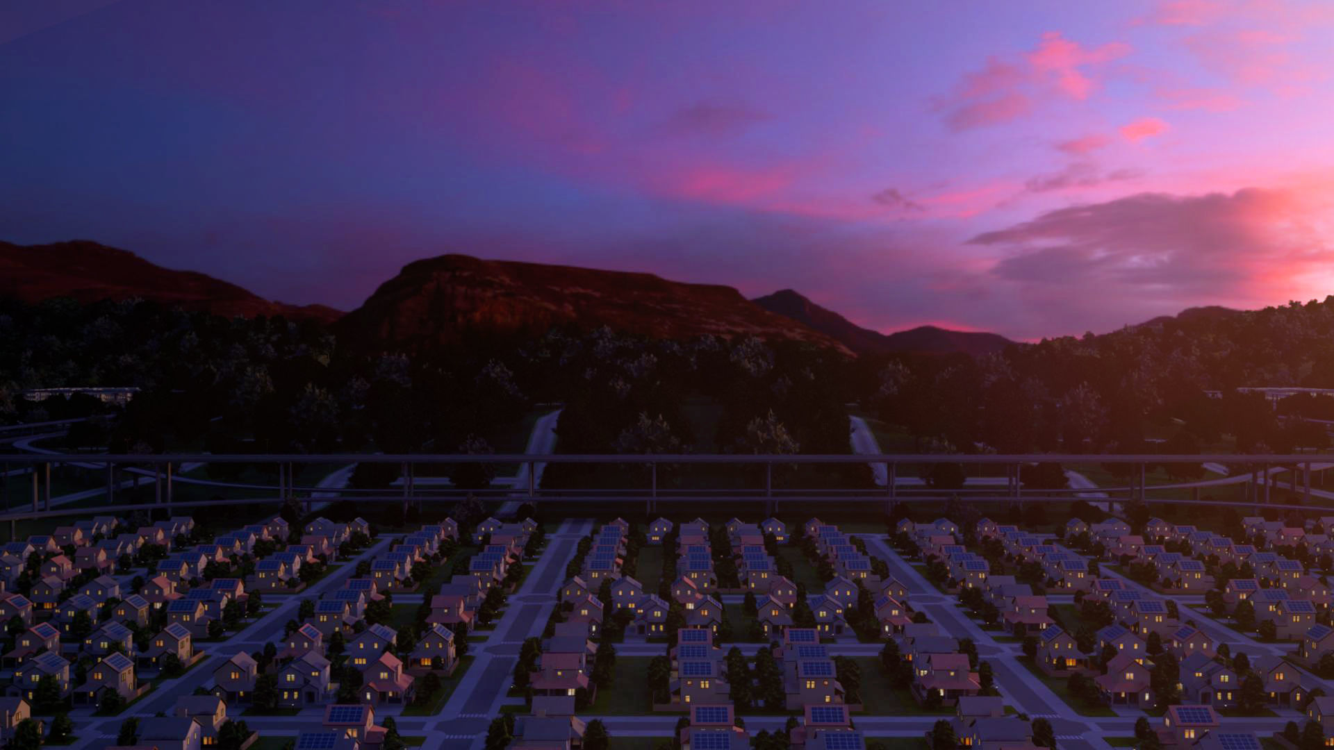 Freeway01 Suburbs 3D model_7