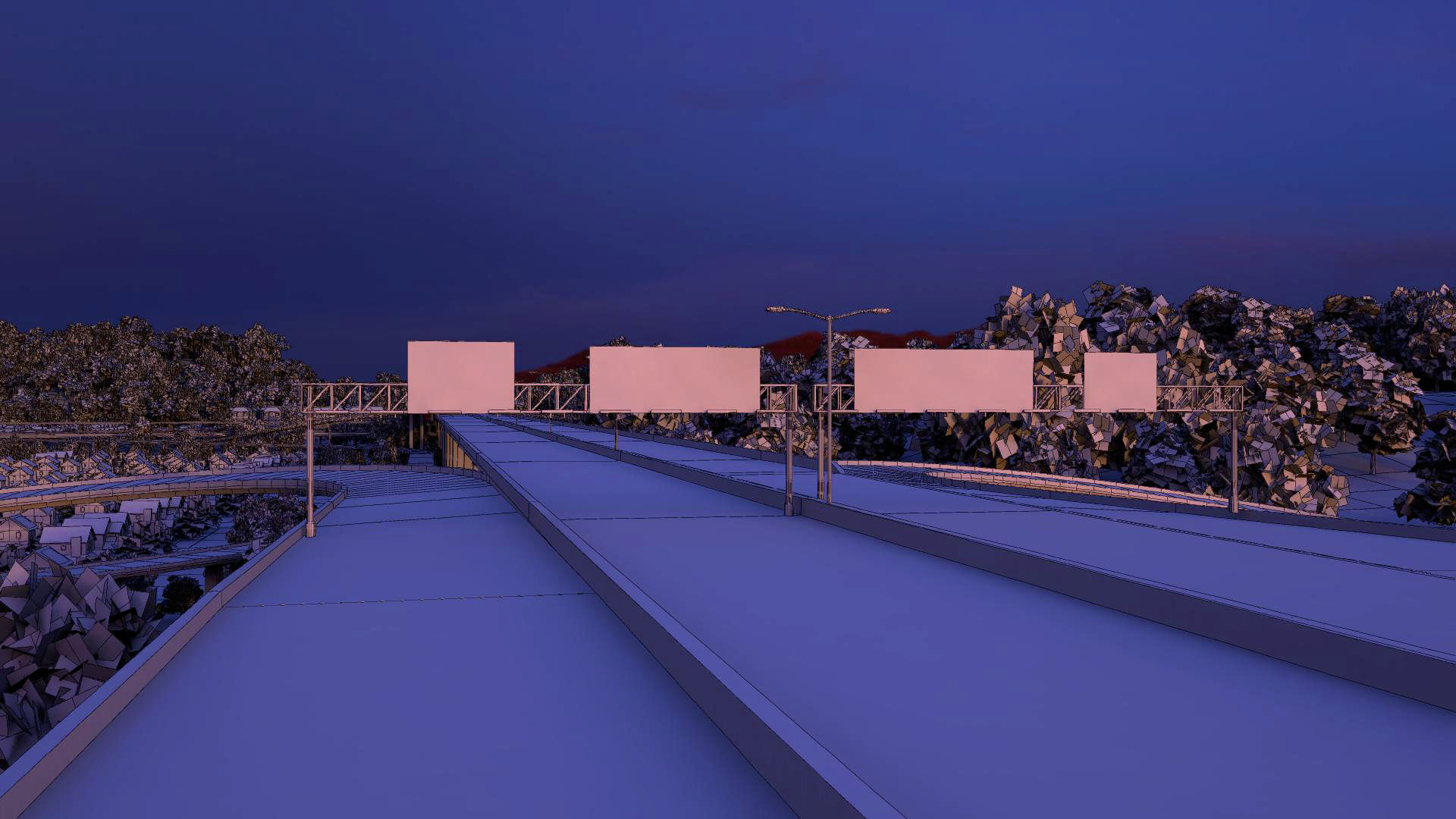 Freeway01 Suburbs 3D model_15