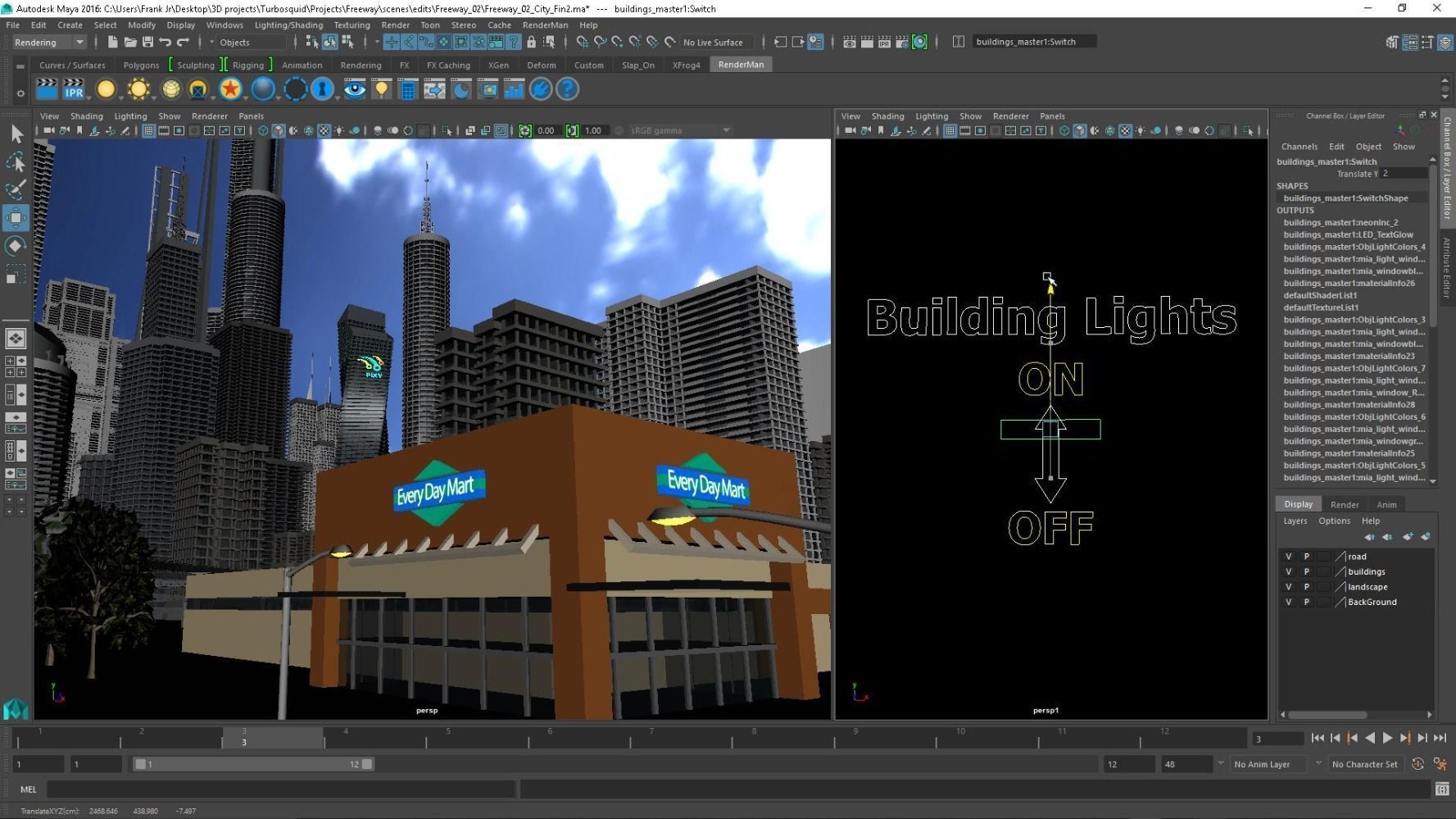 Freeway01 Suburbs 3D model_30