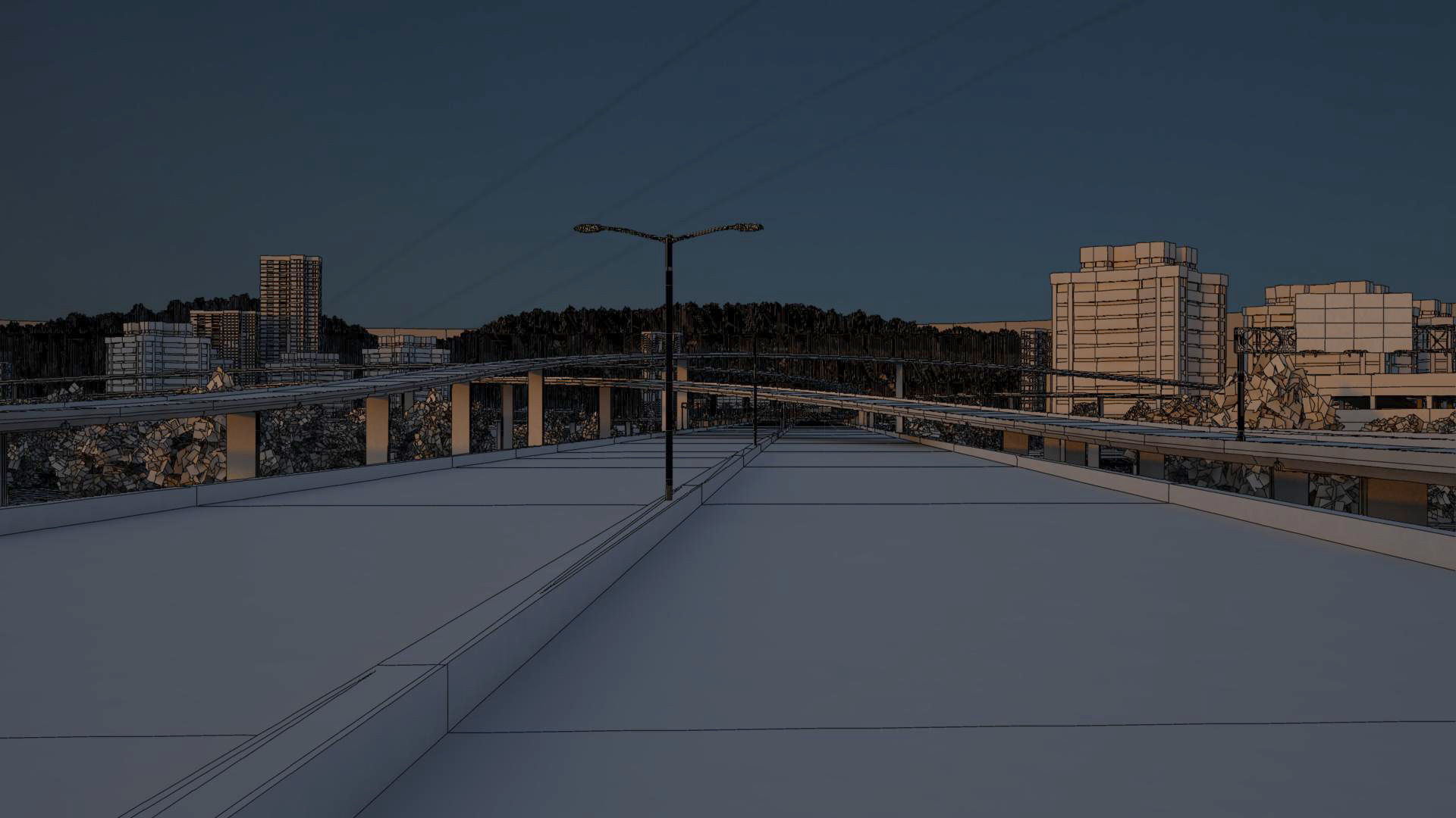 Freeway03 Suburbs 3D model_14