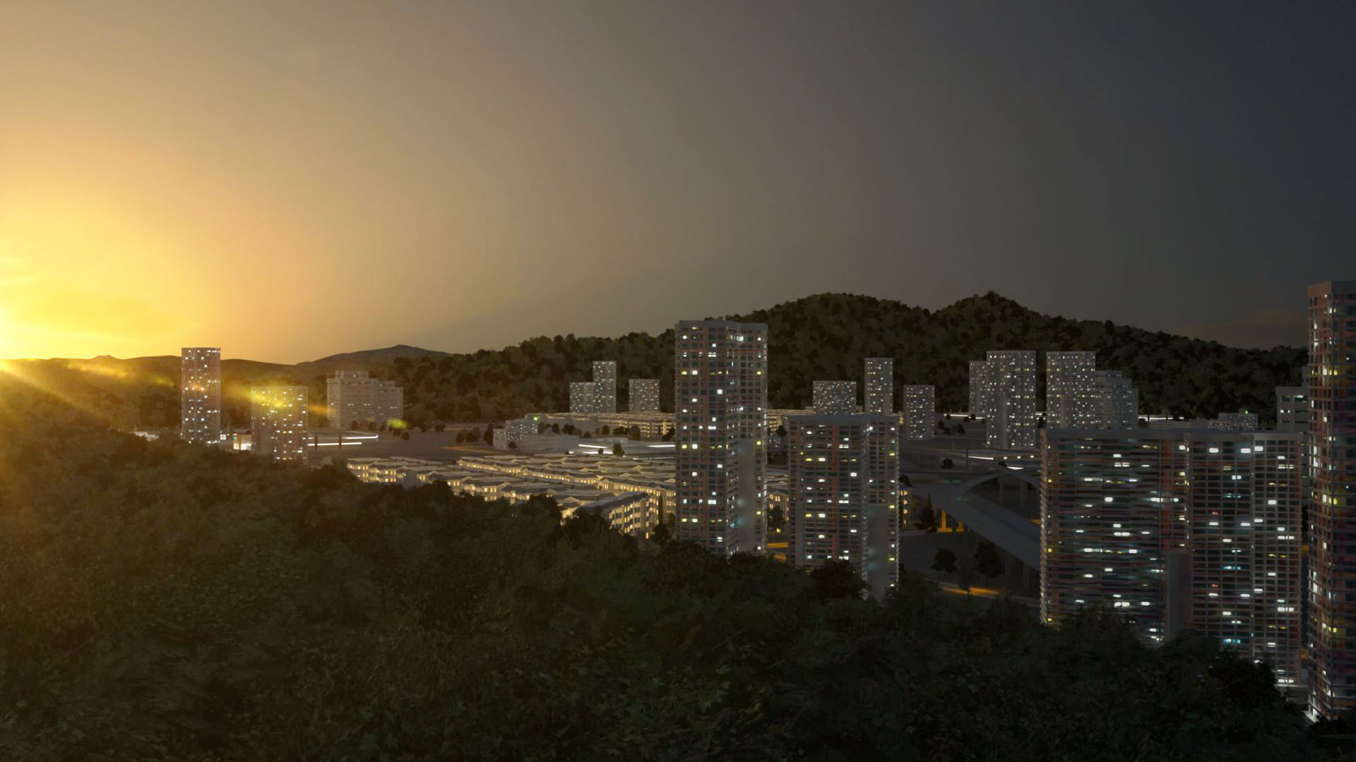 Freeway03 Suburbs 3D model_5