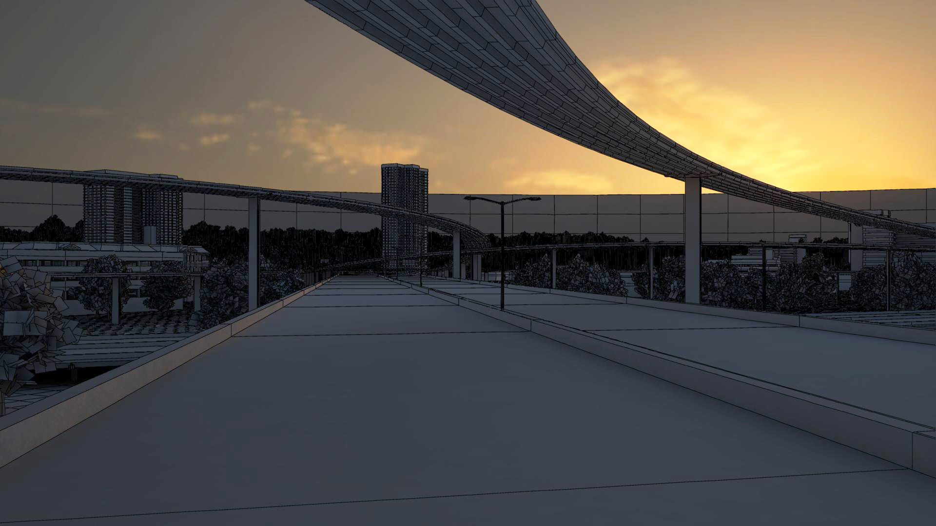 Freeway03 Suburbs 3D model_12