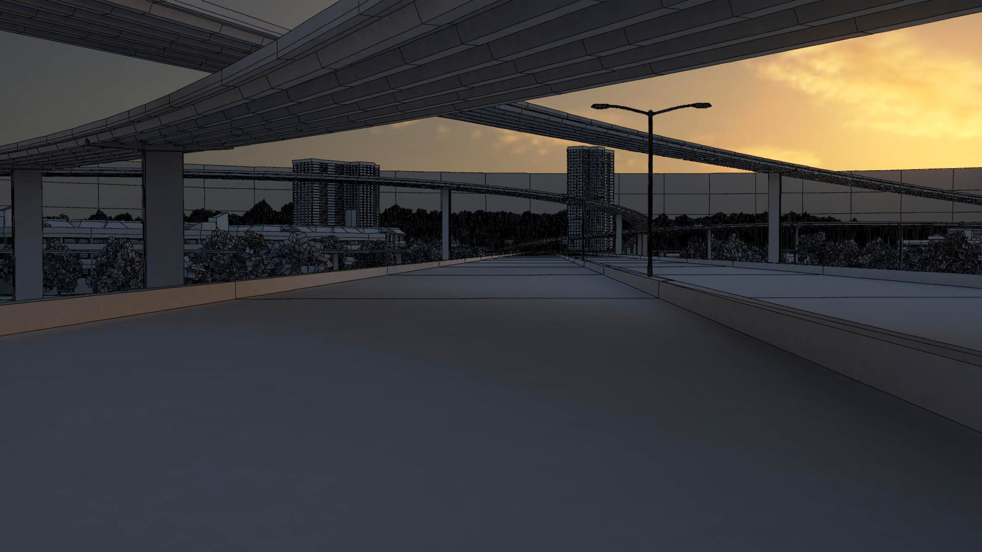 Freeway03 Suburbs 3D model_11