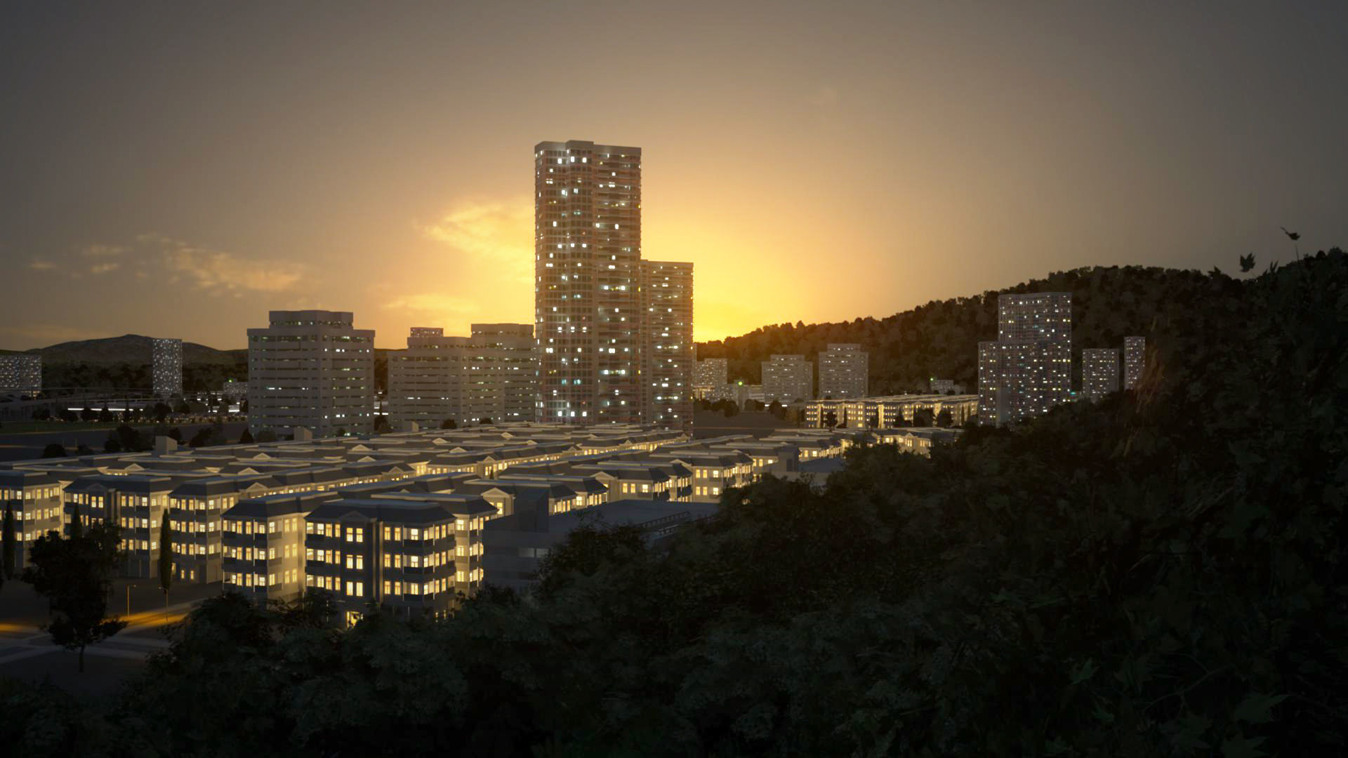 Freeway03 Suburbs 3D model_6