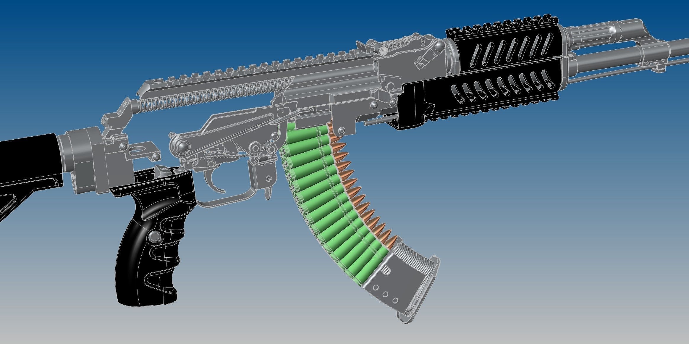 Tacticool AKM 3D model_10