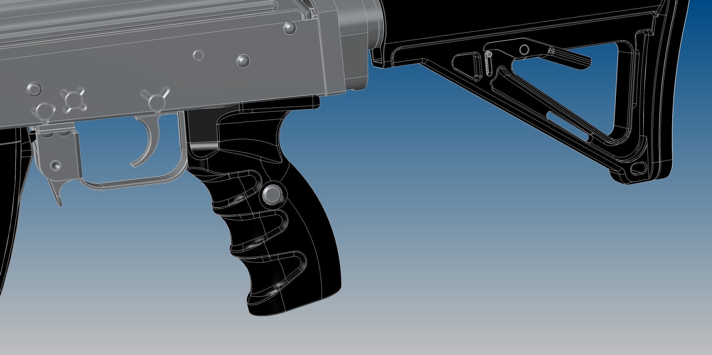 Tacticool AKM 3D model_16