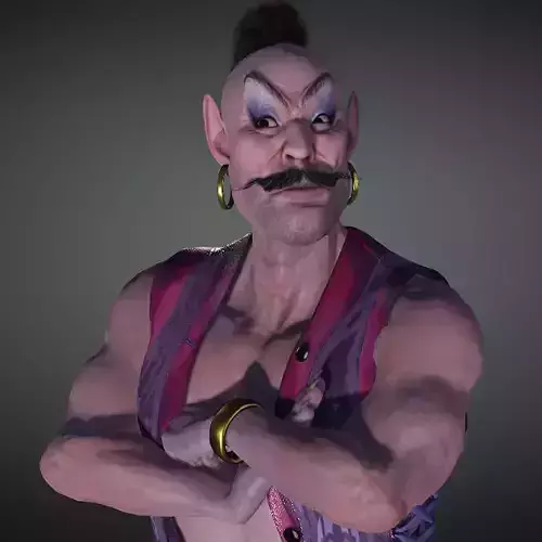 Lamp Genie High quality character full Rigged and Animated 