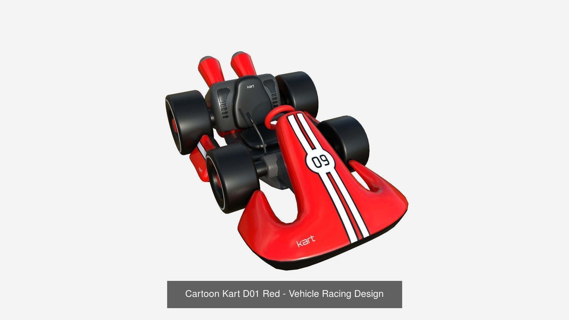 10 Cartoon Karts D Collection - Vehicle Racing Design _1