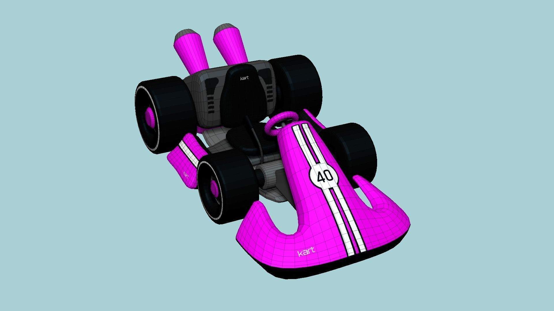 10 Cartoon Karts D Collection - Vehicle Racing Design _69