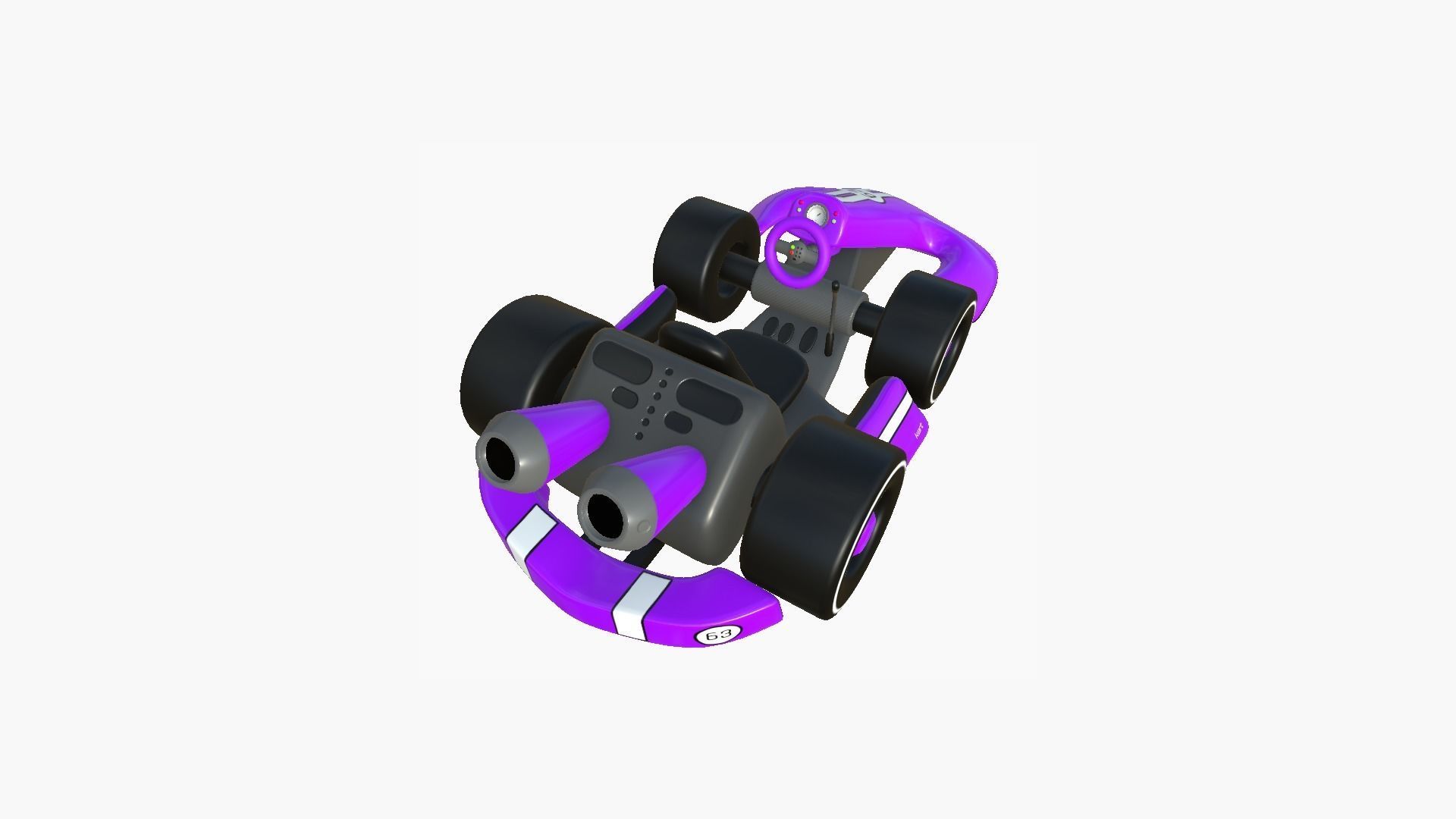 10 Cartoon Karts D Collection - Vehicle Racing Design _36