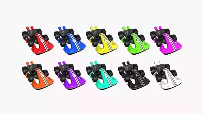 10 Cartoon Karts D Collection - Vehicle Racing Design 