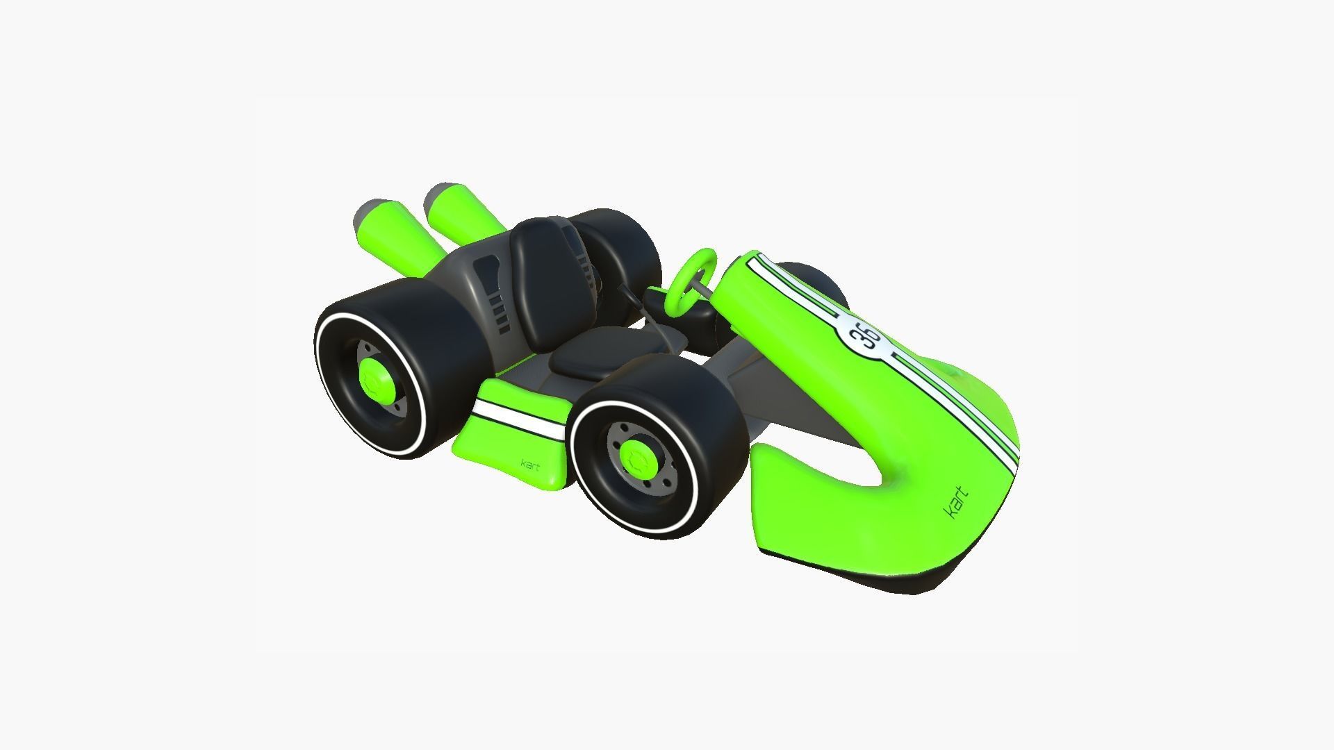 10 Cartoon Karts D Collection - Vehicle Racing Design _43
