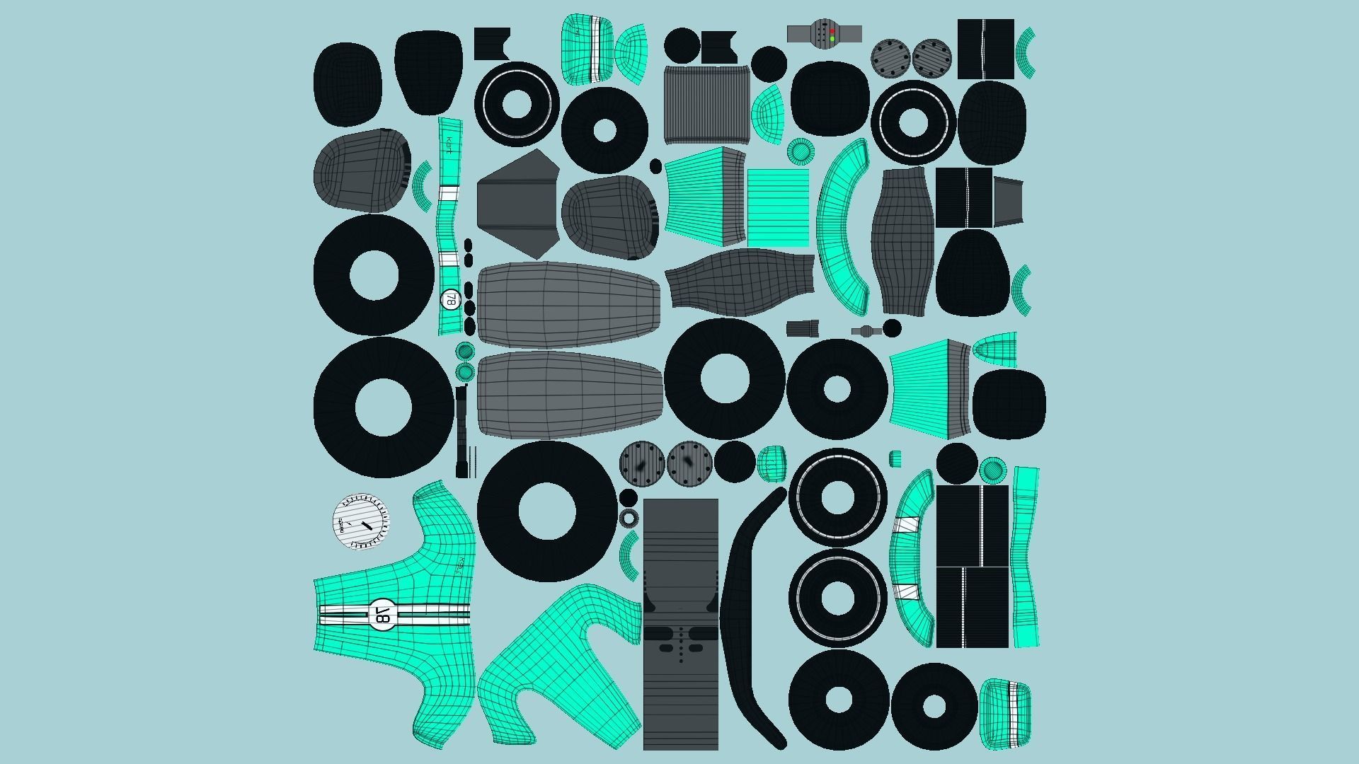 10 Cartoon Karts D Collection - Vehicle Racing Design _79