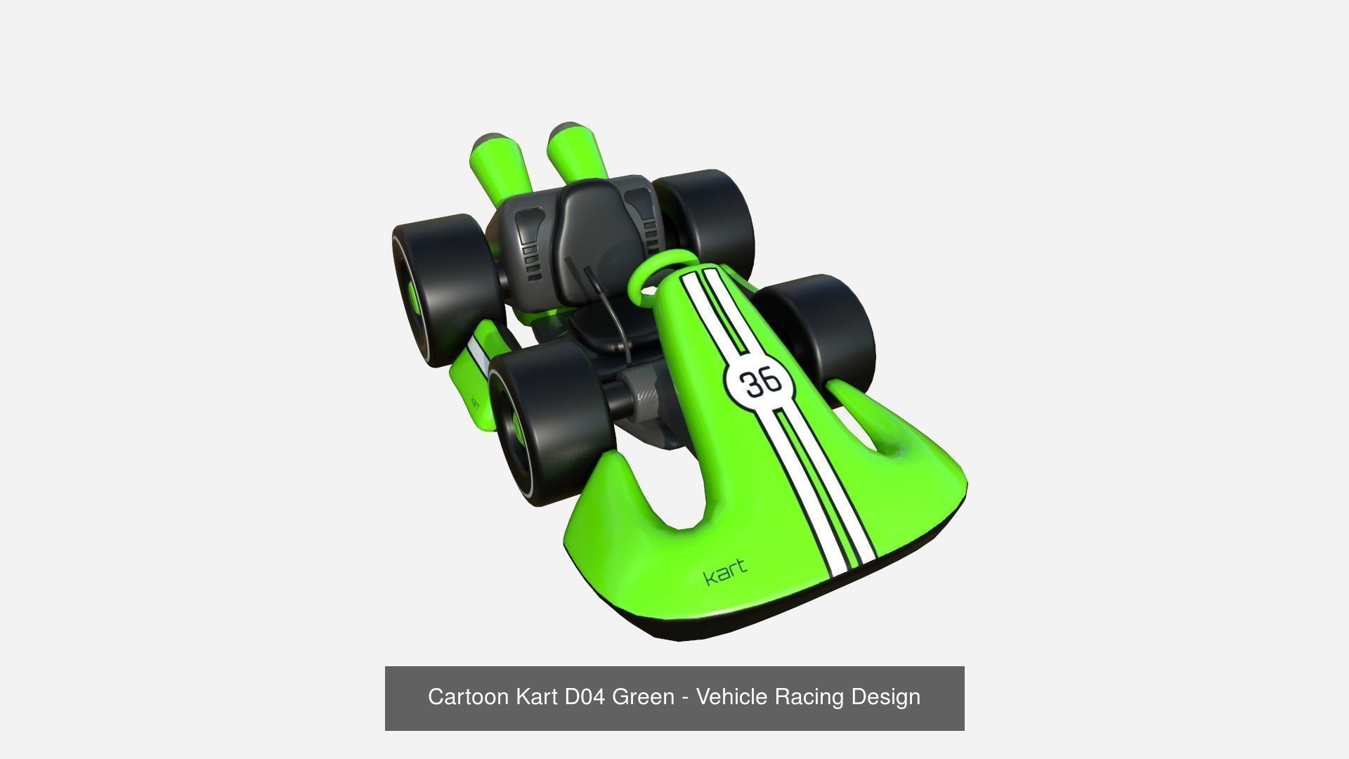 10 Cartoon Karts D Collection - Vehicle Racing Design _4