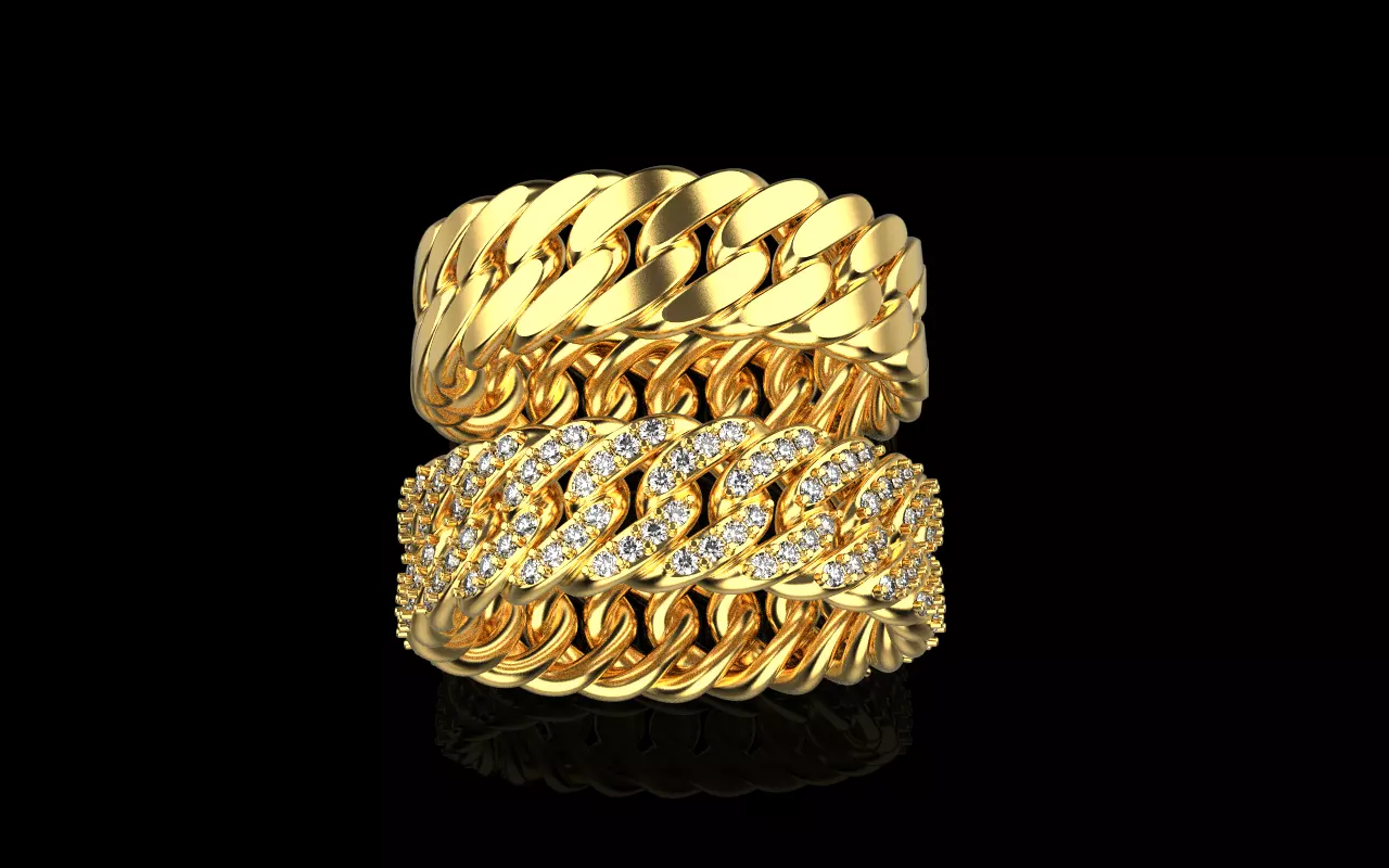 Cuban ring model 252 3D print model