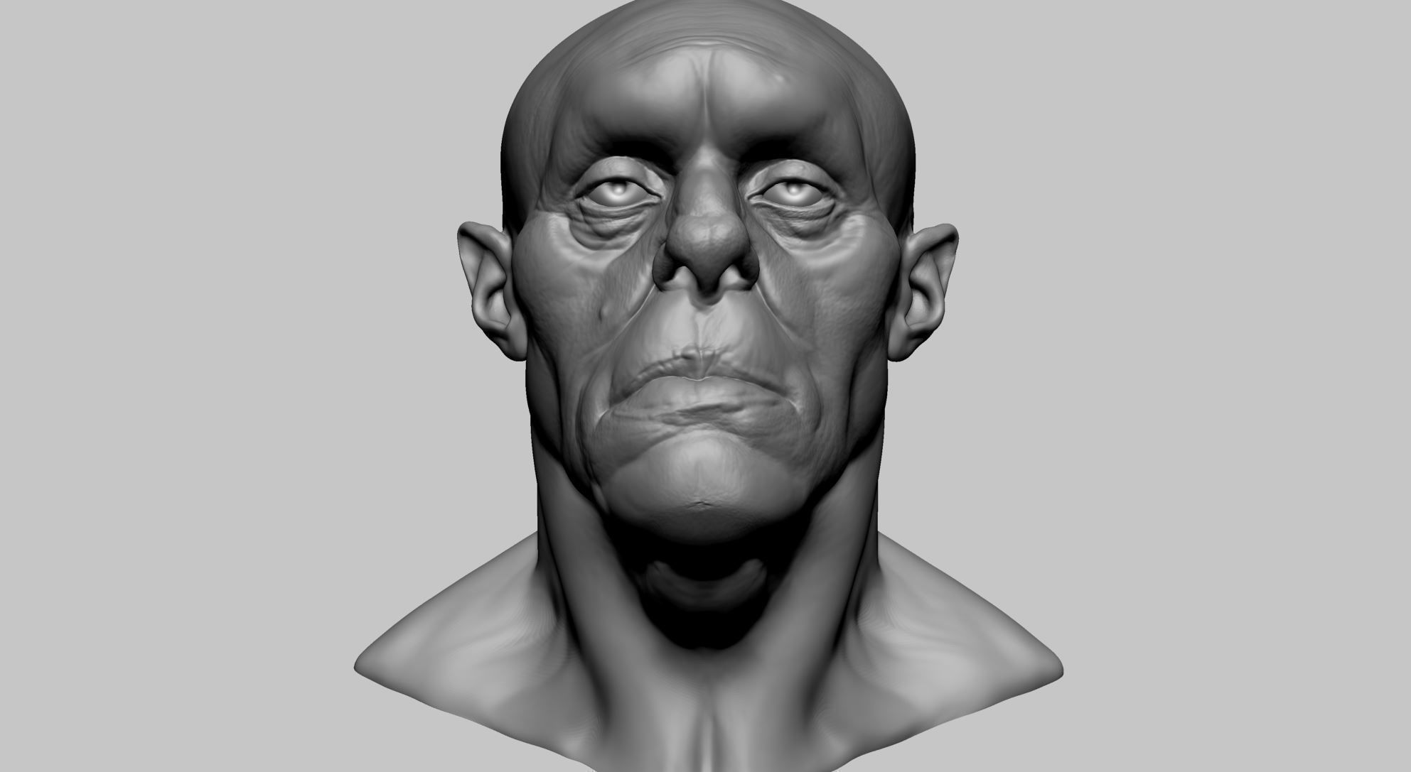 Creature Head H 3D model_8