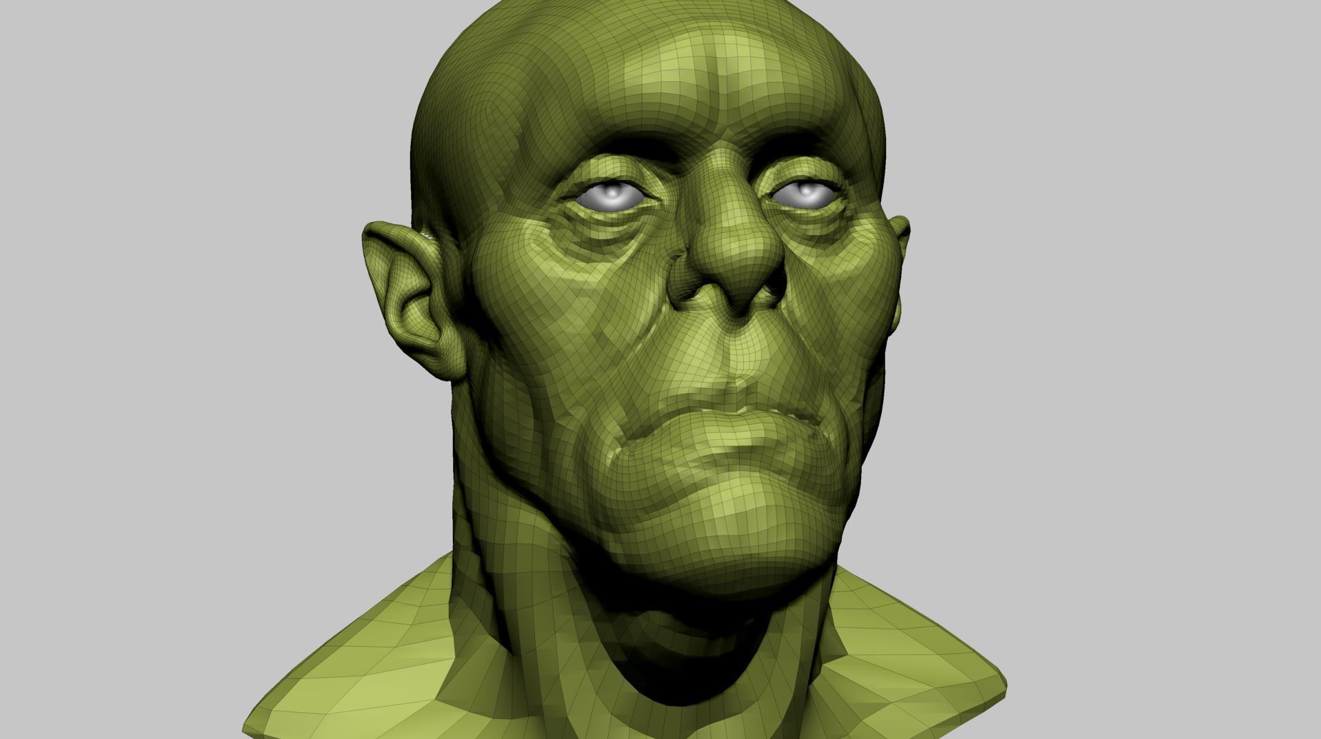 Creature Head H 3D model_12