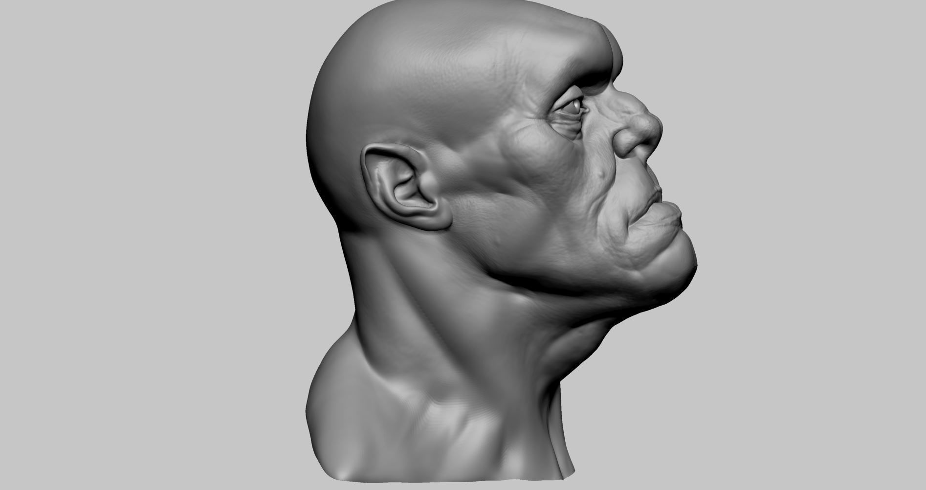 Creature Head H 3D model_2