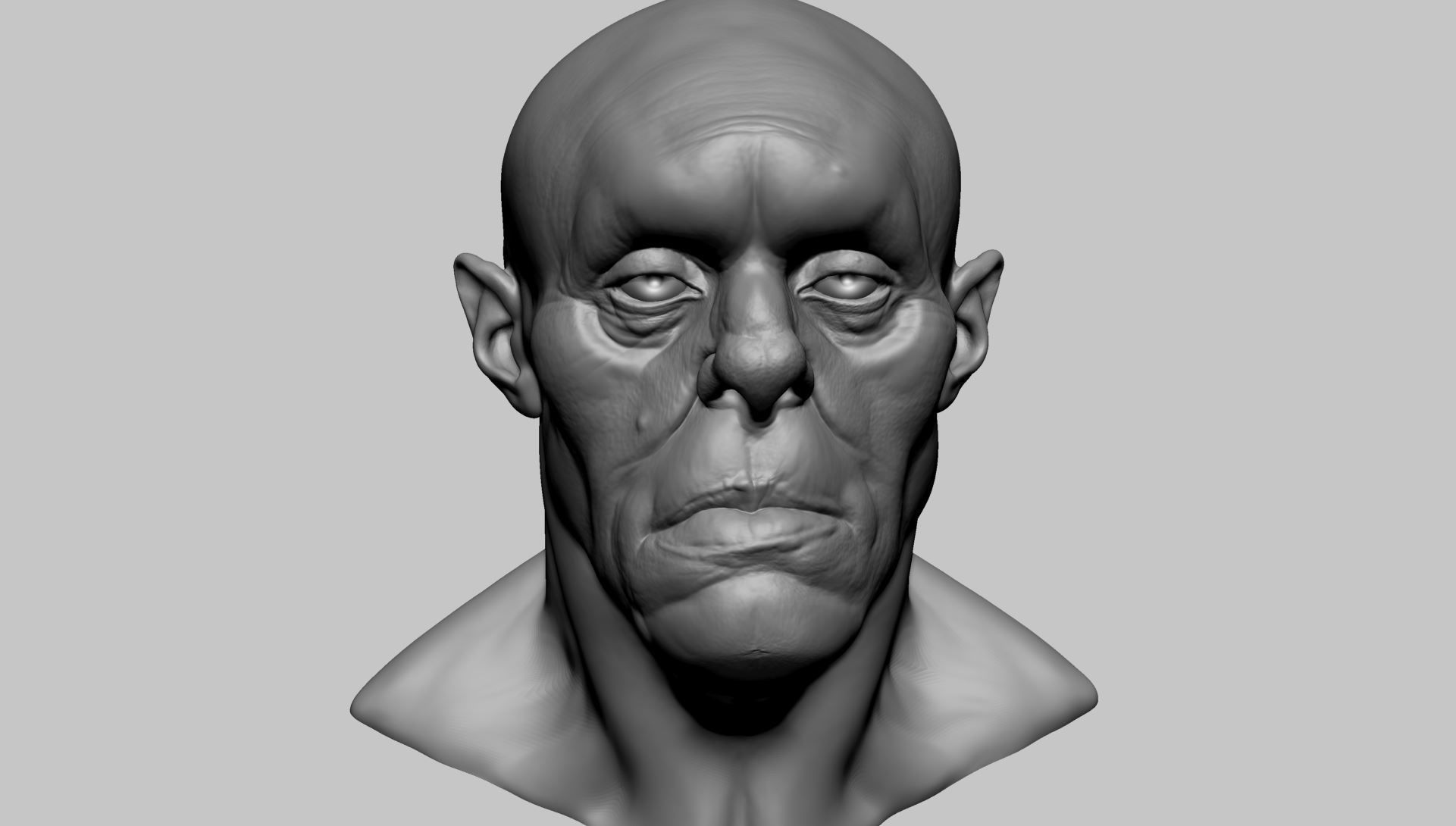 Creature Head H 3D model_9