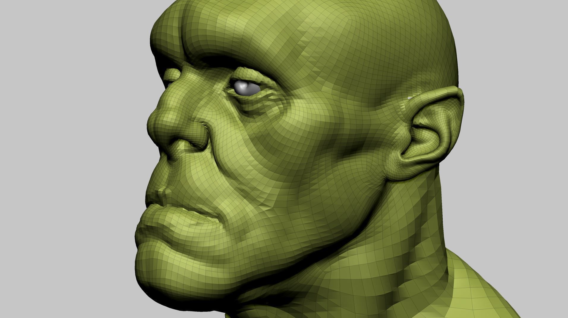 Creature Head H 3D model_13