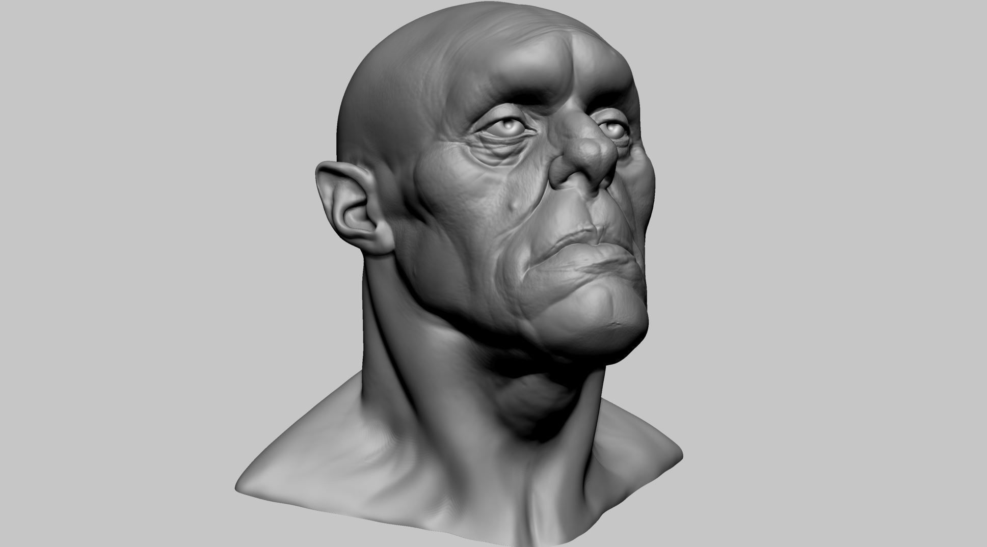 Creature Head H 3D model_1