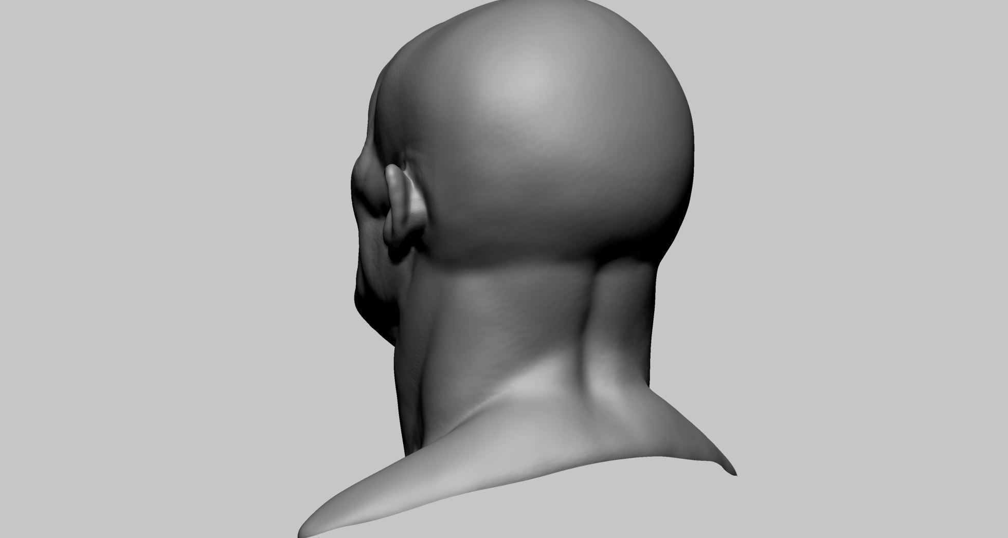 Creature Head H 3D model_5