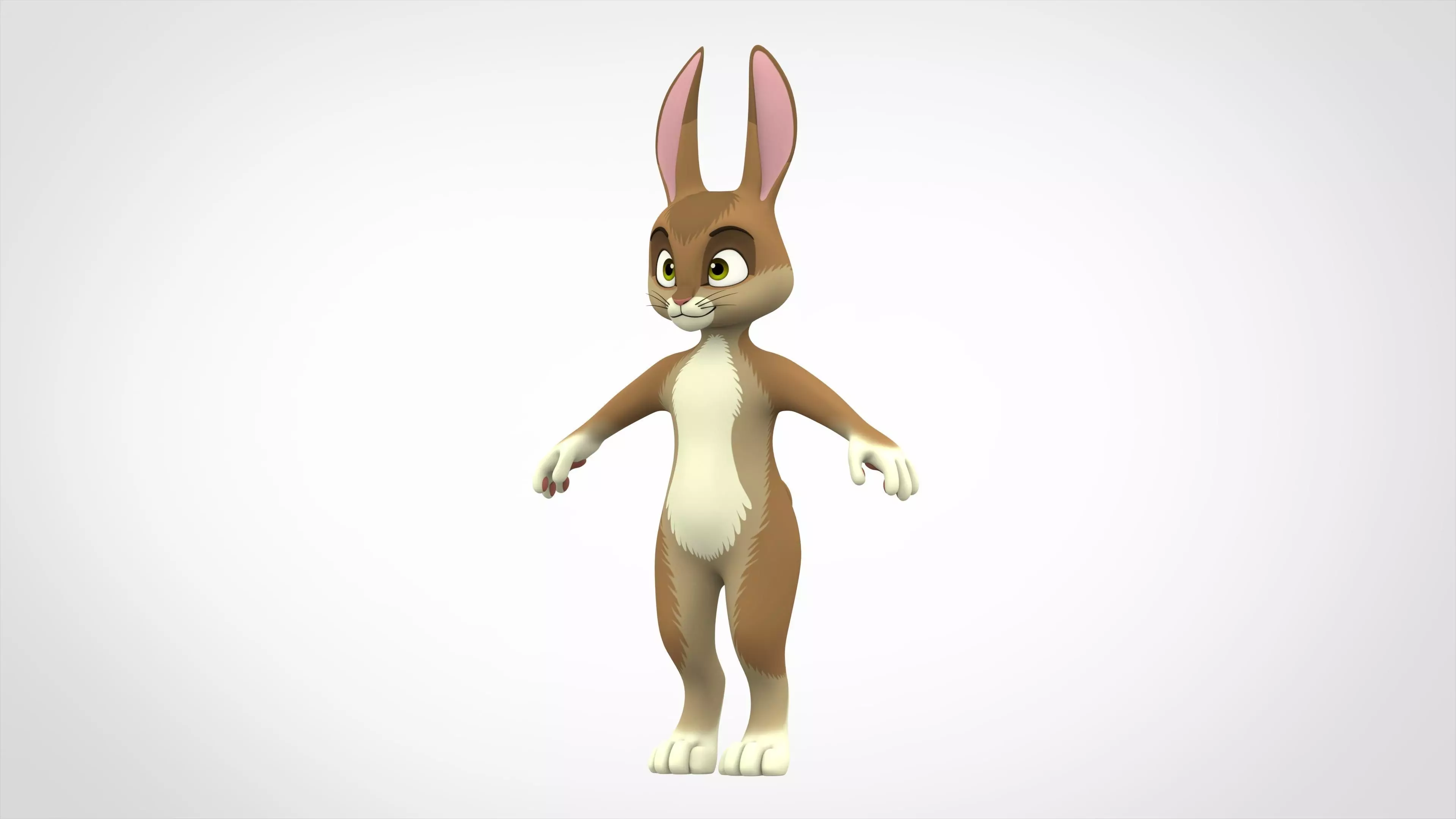 Wild Hare Low-poly 3D model