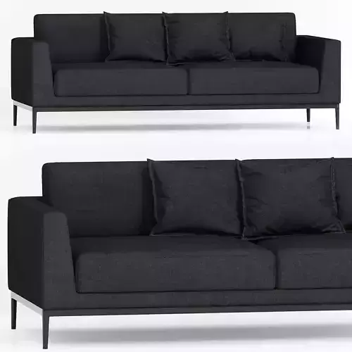 Oma Sofa 89  Fabric 2 seater 3D model