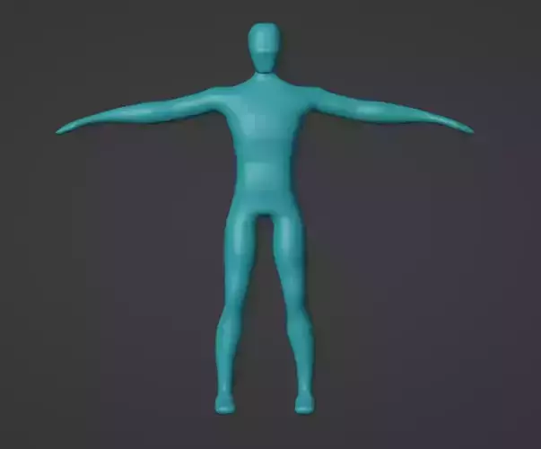 Rigged Man Character