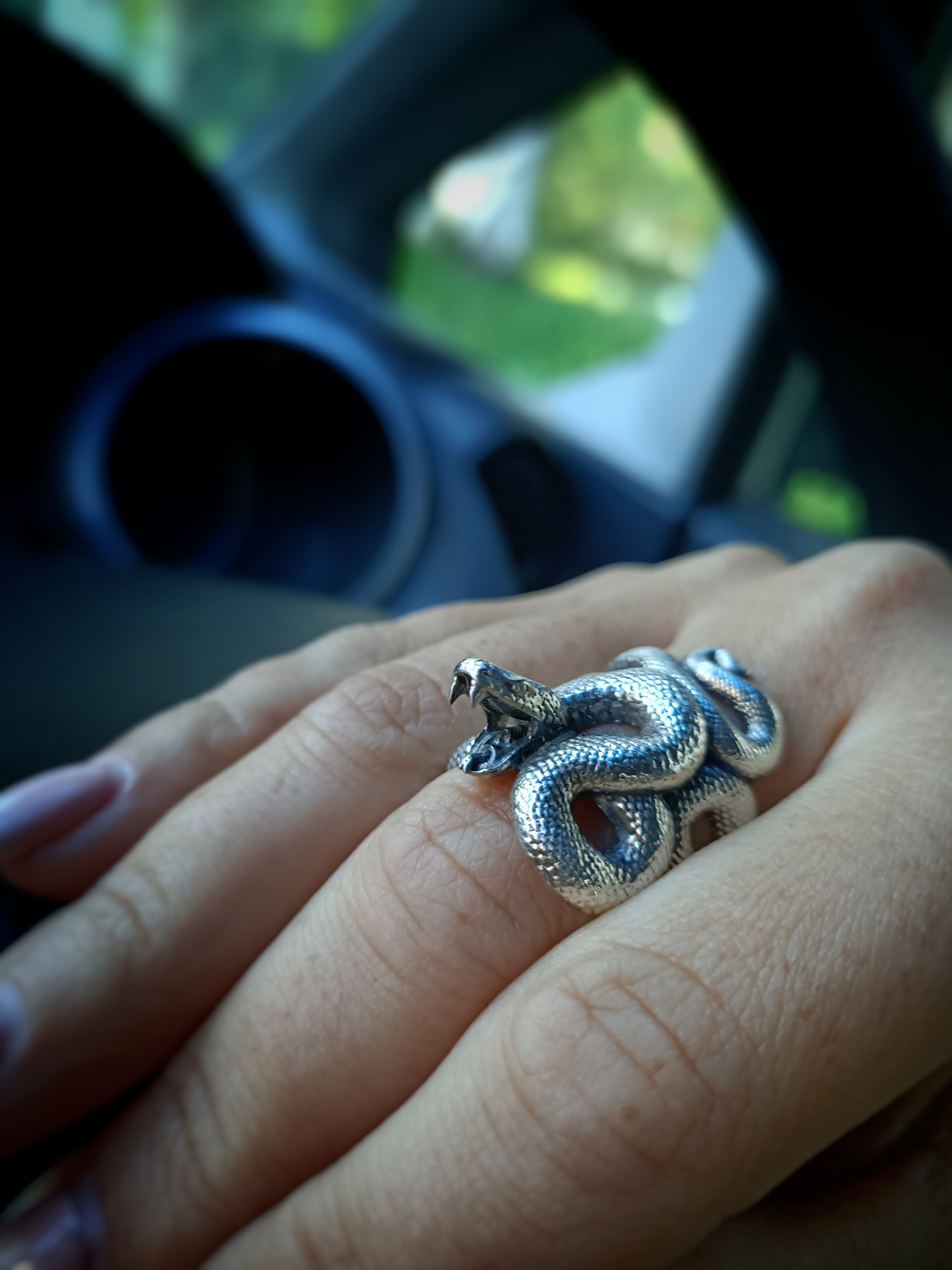 Snake ring 3D model for 3d printing  model 3D print model_3