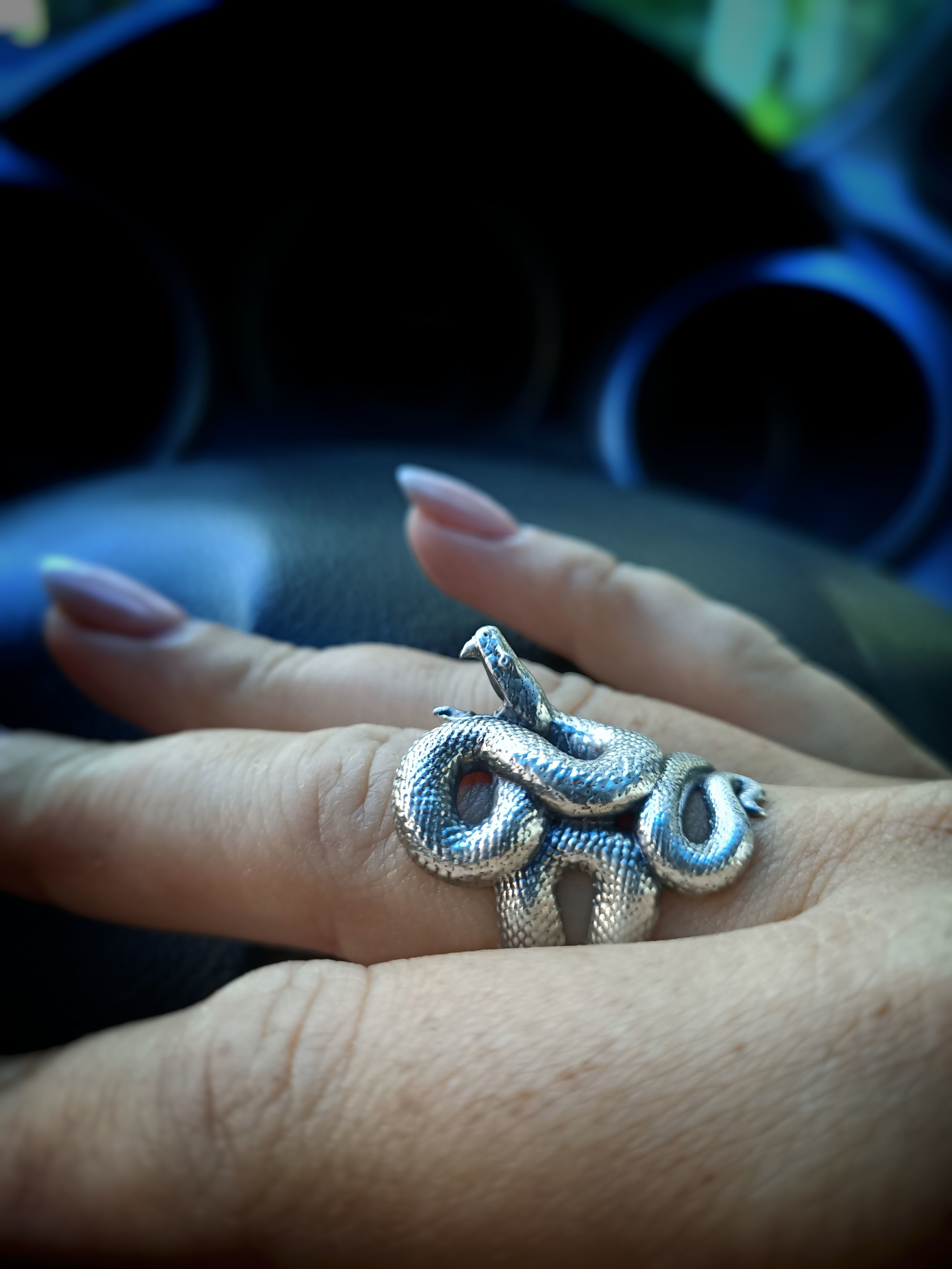 Snake ring 3D model for 3d printing  model 3D print model_4