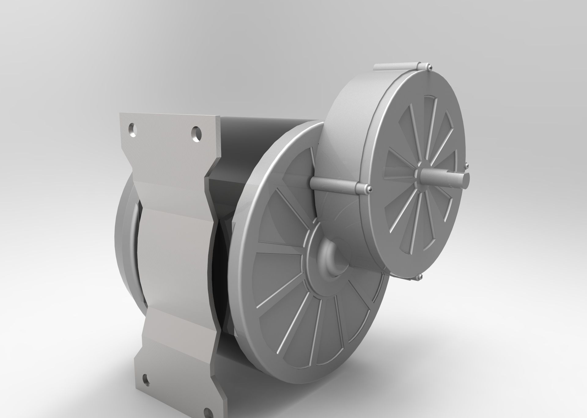 E-bike E-cycle motor 250 Watt 1 to 1 scale heavy duty 3D print model_5